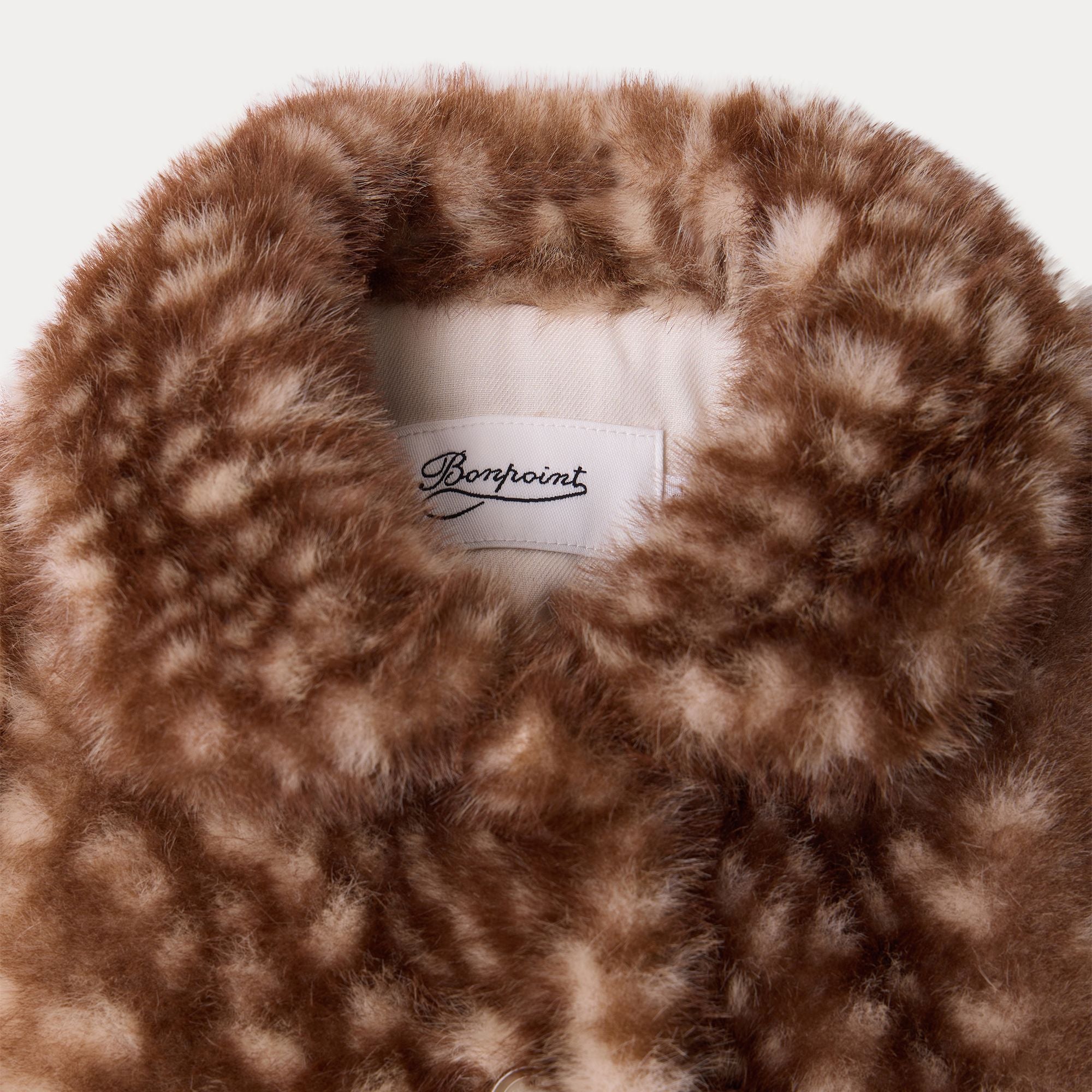 Baby Girls Caramel Faux Fur Coat