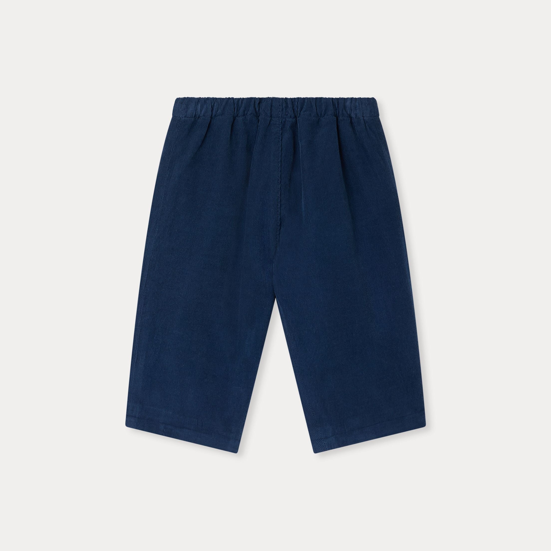Baby Boys & Girls Dark Blue Cotton Trousers