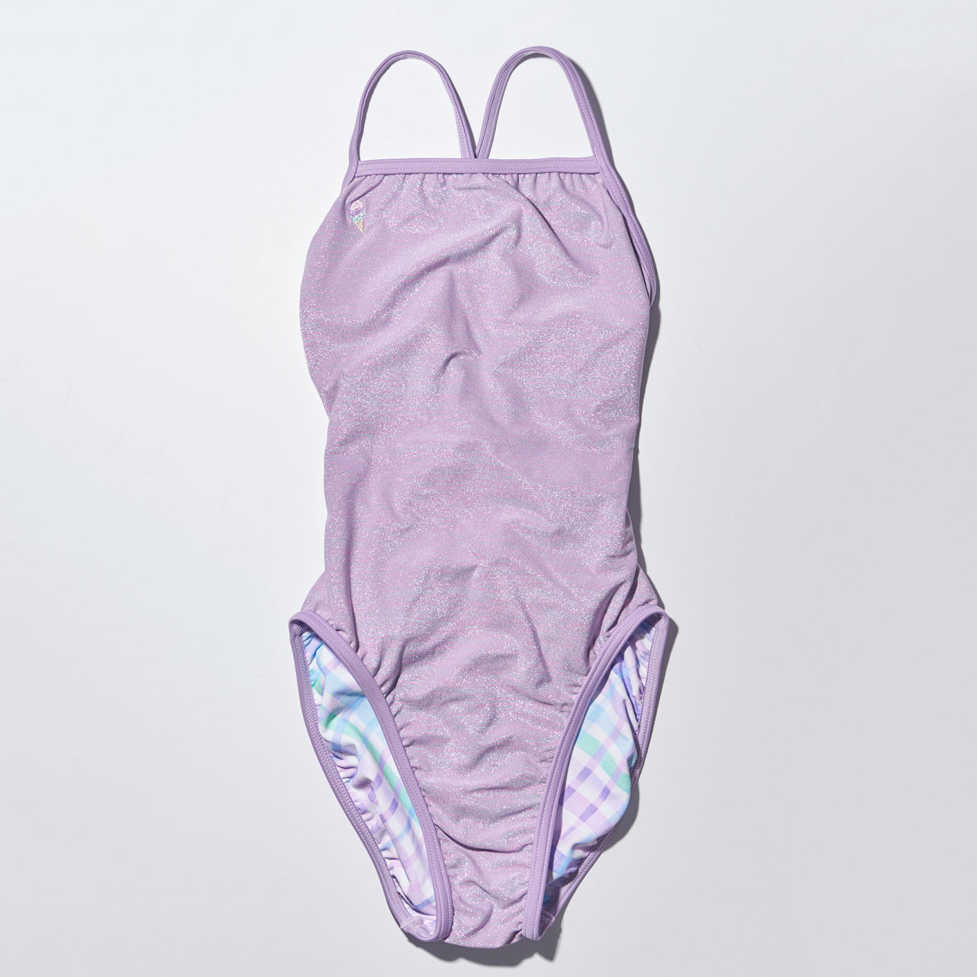 Women Purple Reversible Professional Swimsuit