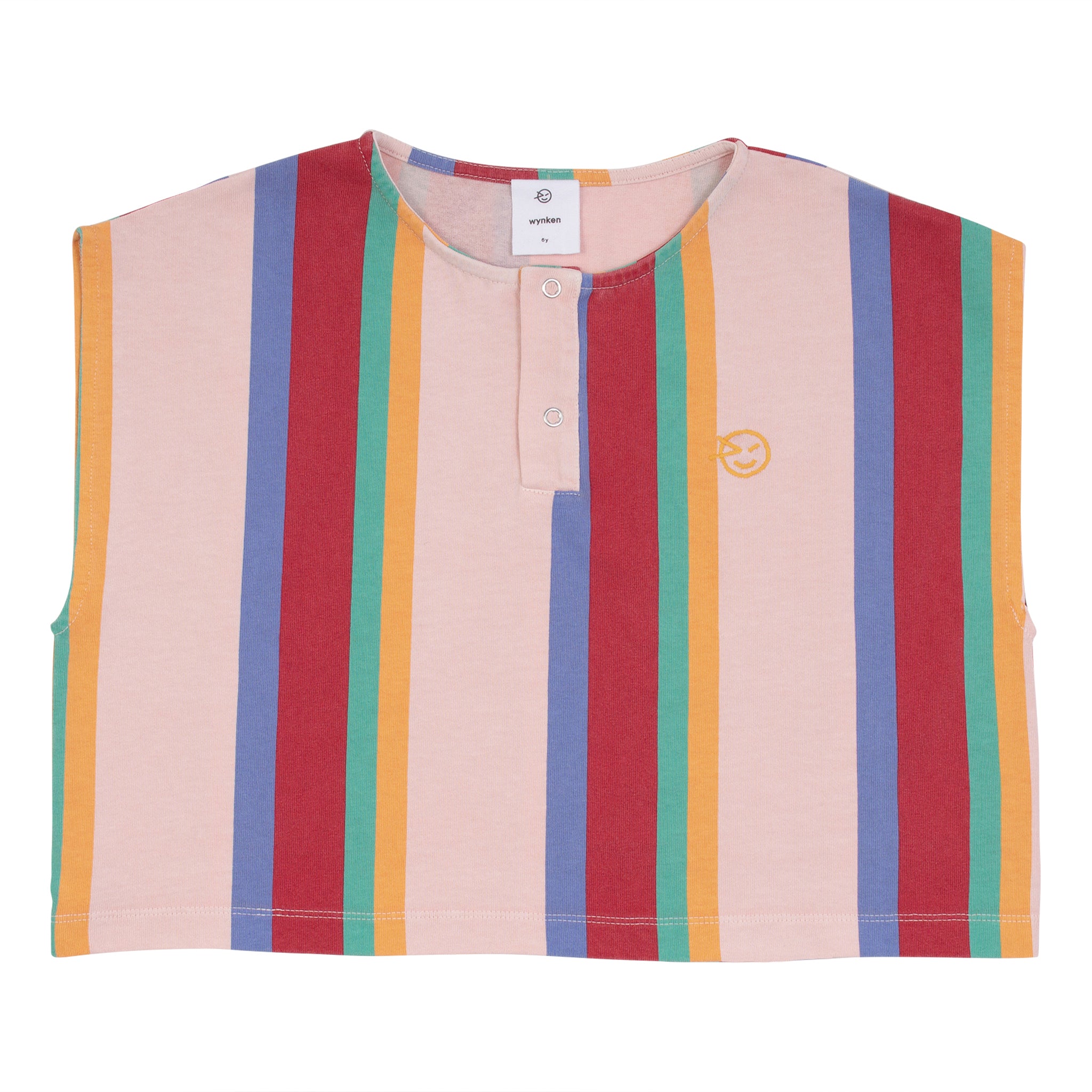 Girls Multicolor Stripes Cotton Top