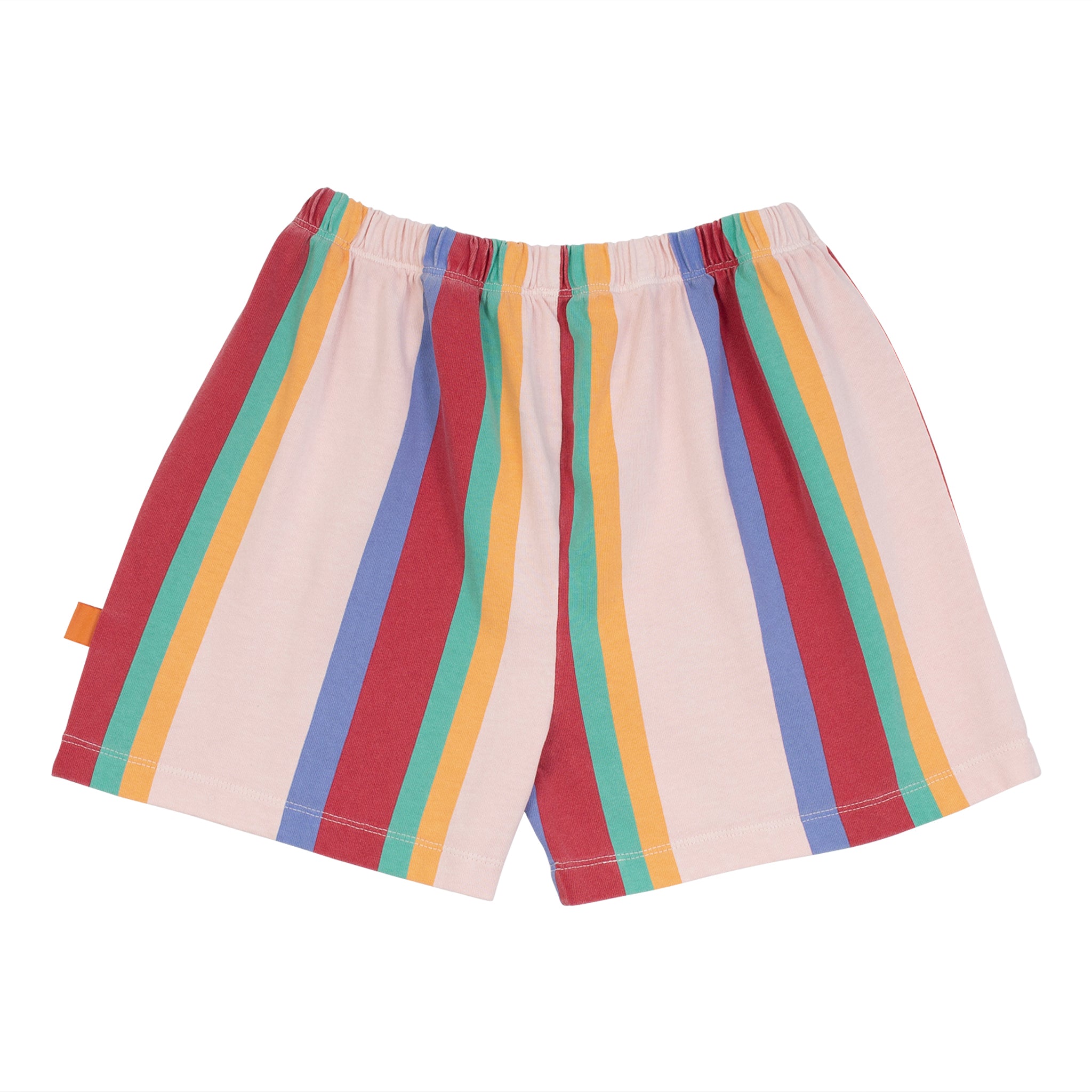 Boys & Girls Multicolor Stripes Cotton Shorts