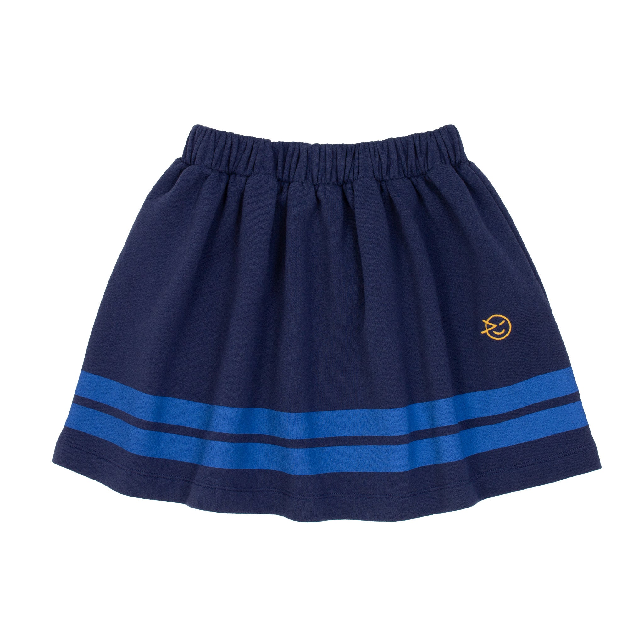 Girls Navy Cotton Skirt