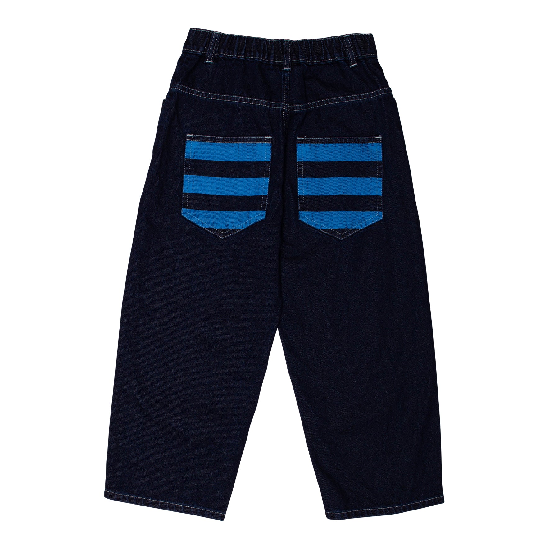 Boys & Girls Dark Blue Denim Trousers