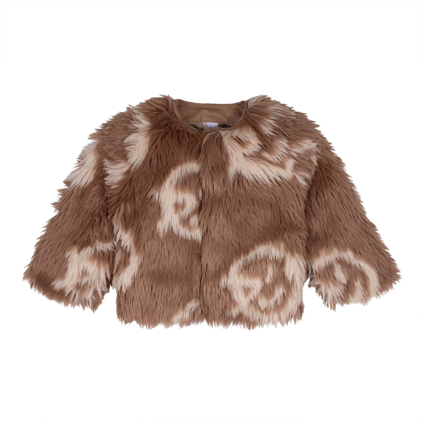 Boys & Girls Brown Plush Coat