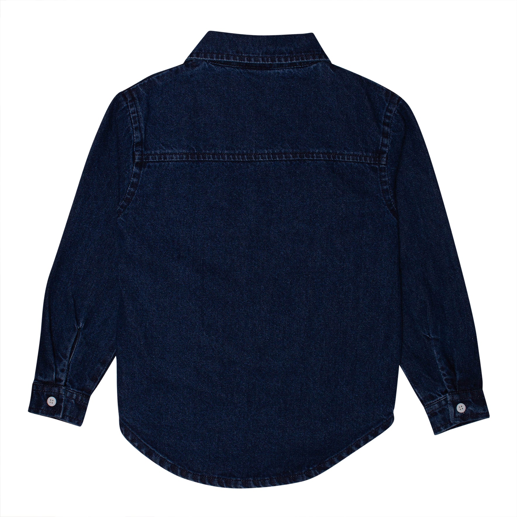 Boys & Girls Dark Blue Denim Shirt