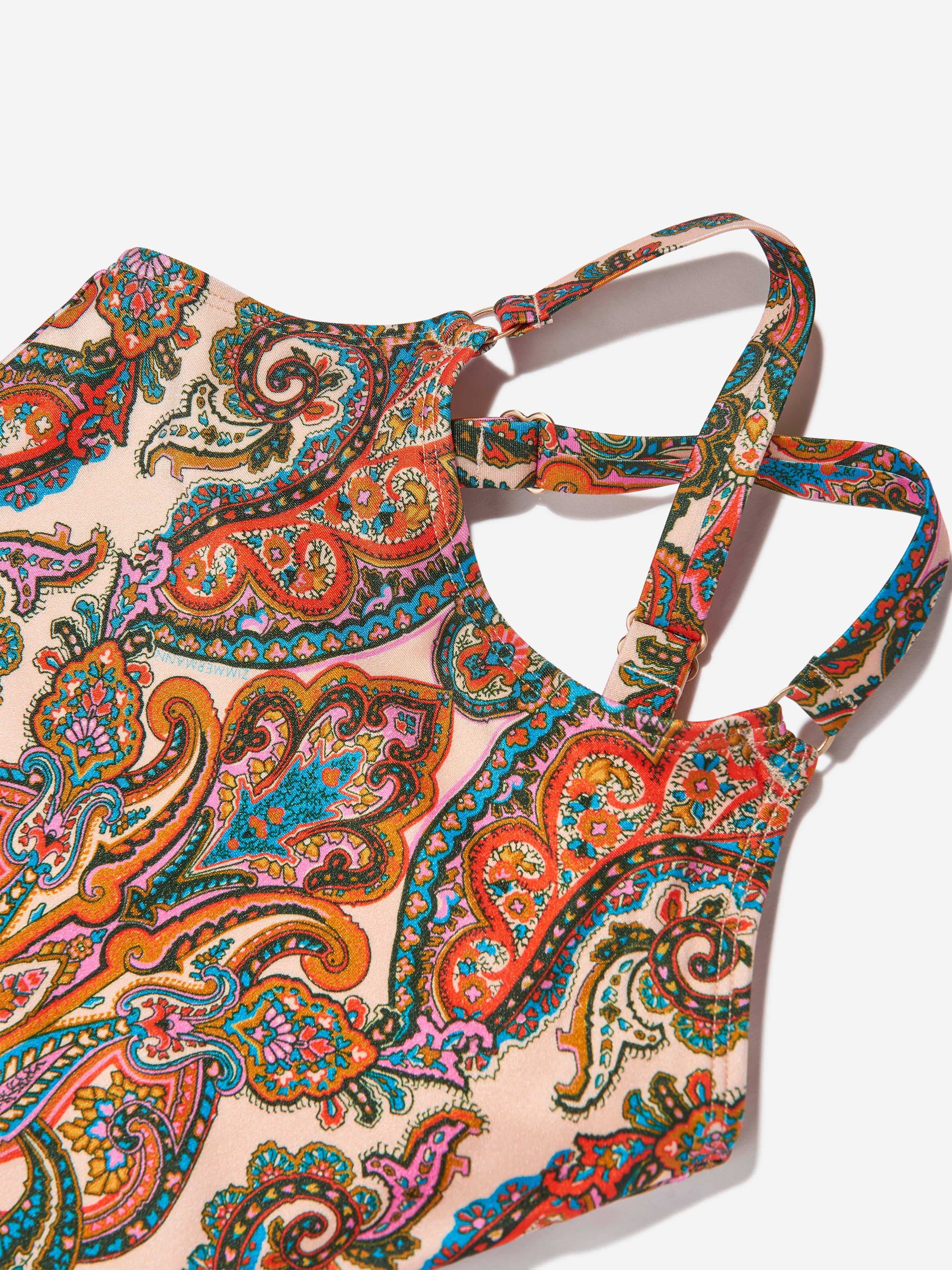 Girls Paisley Ottie Swimsuit in Multicolour