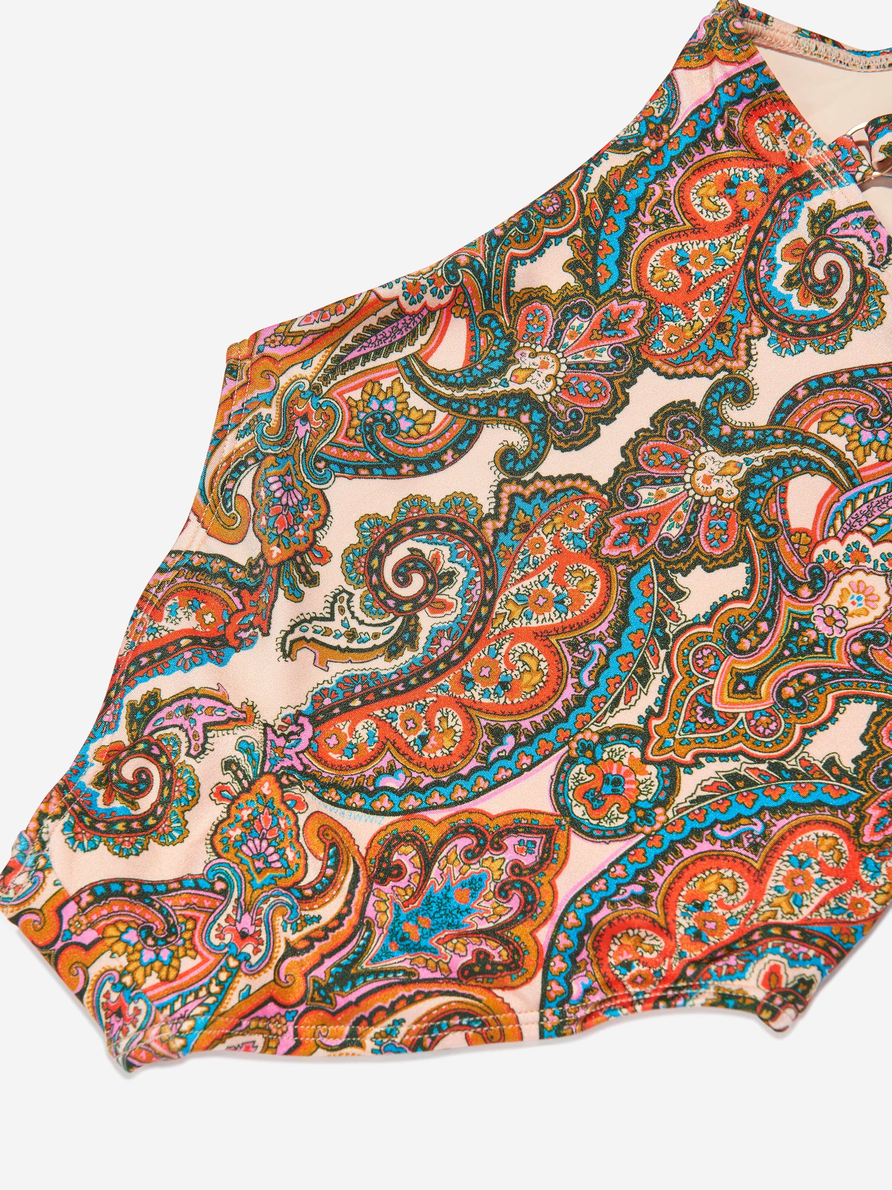 Girls Paisley Ottie Swimsuit in Multicolour