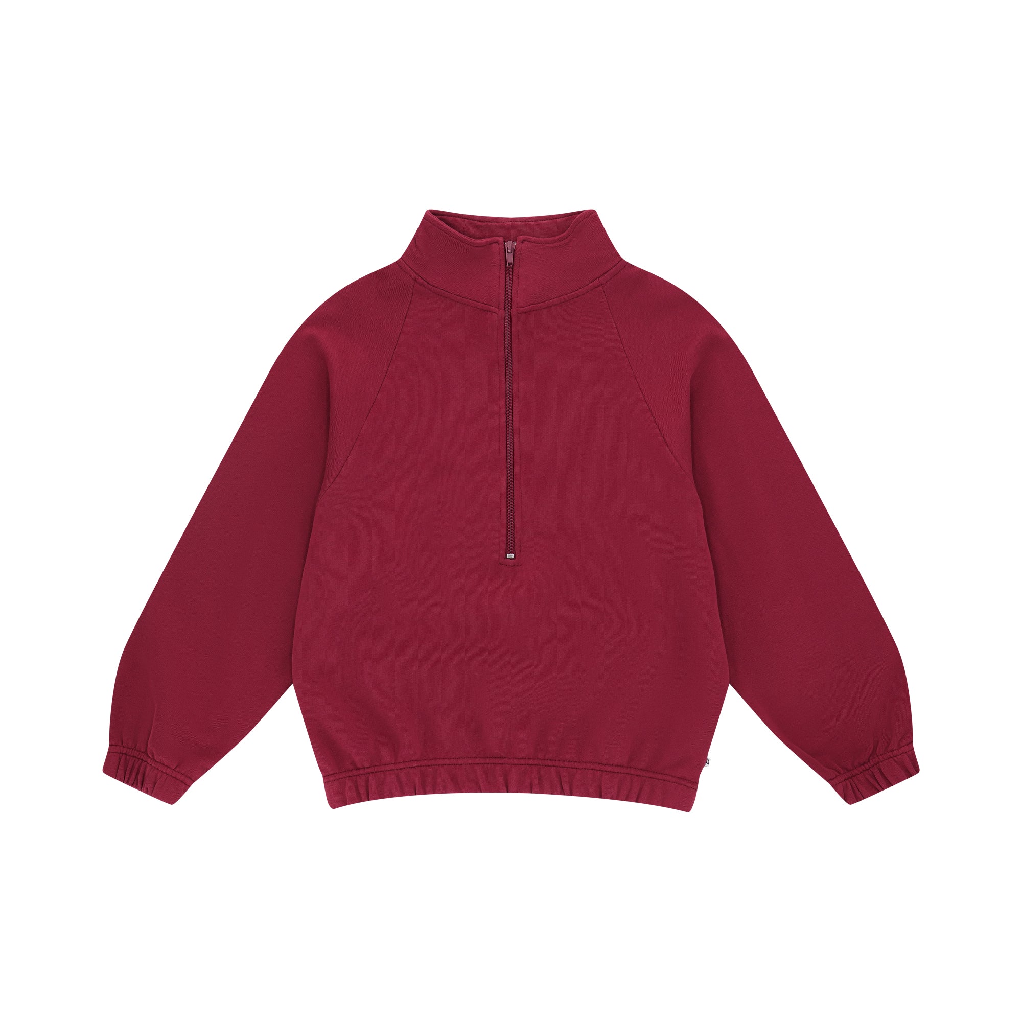 Boys & Girls Wine Red Cotton Sweatshirt