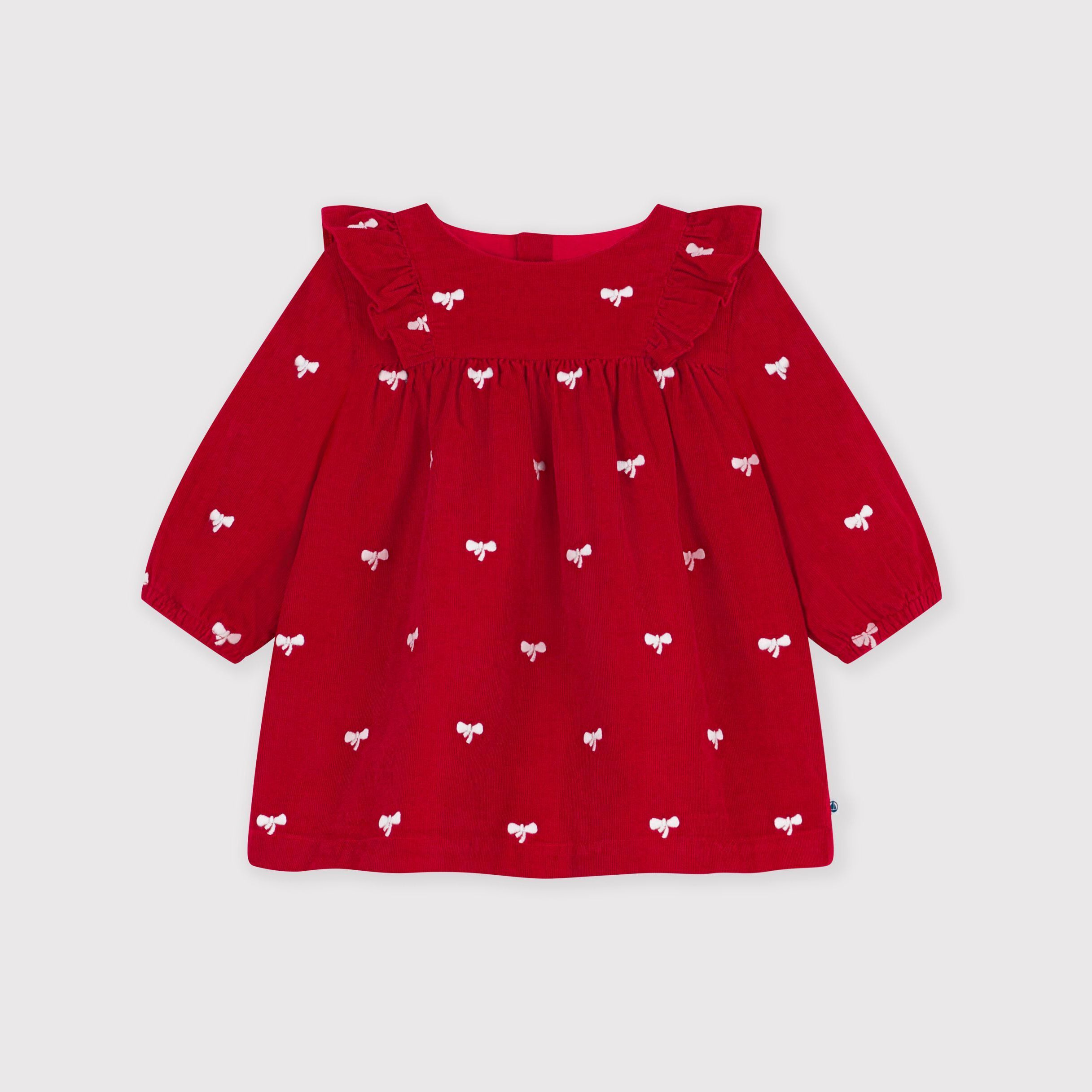 Baby Girls Red Corduroy Dress