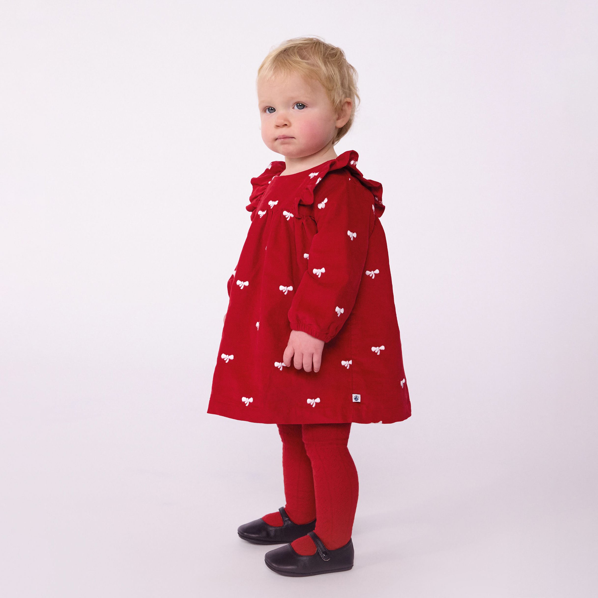 Baby Girls Red Corduroy Dress