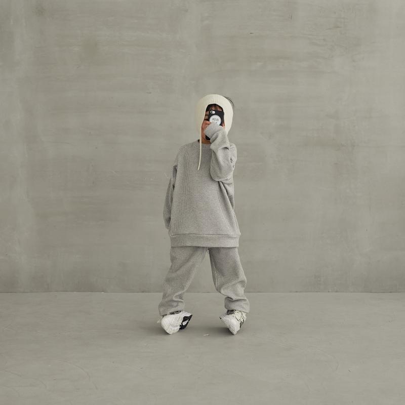 Boys & Girls Grey Cotton Trousers