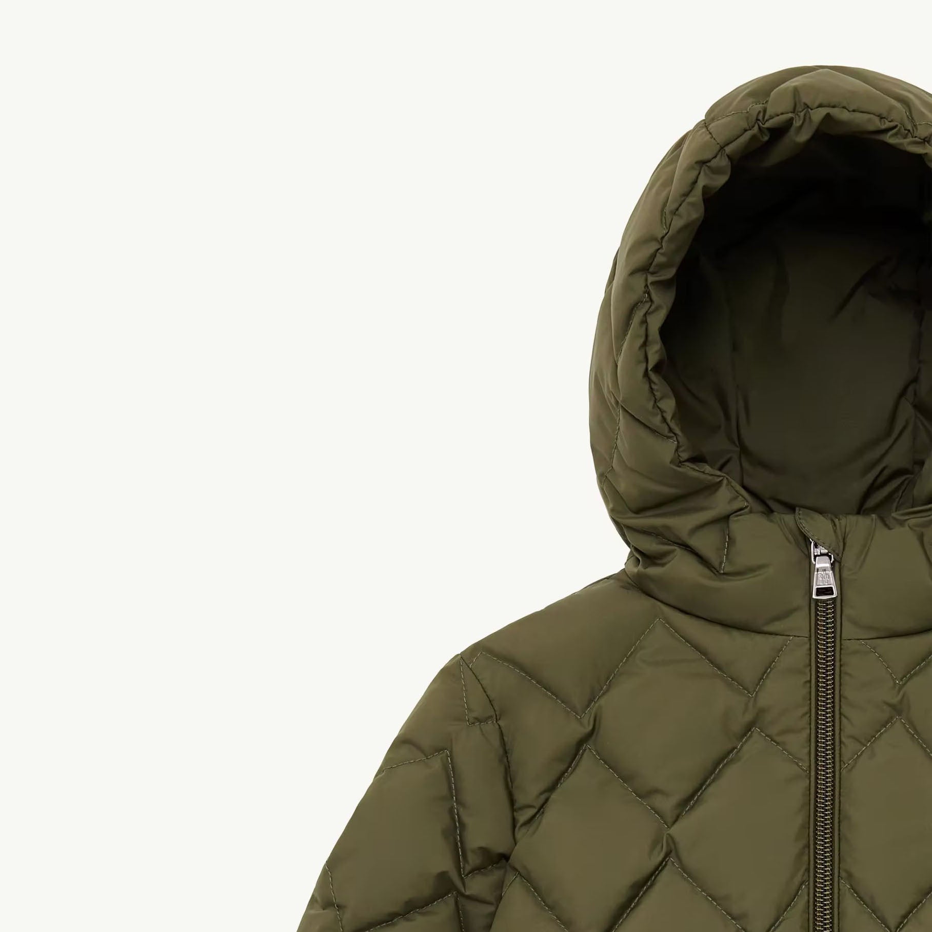 Baby Girls Dark Green "AVA" Padded Down Jacket