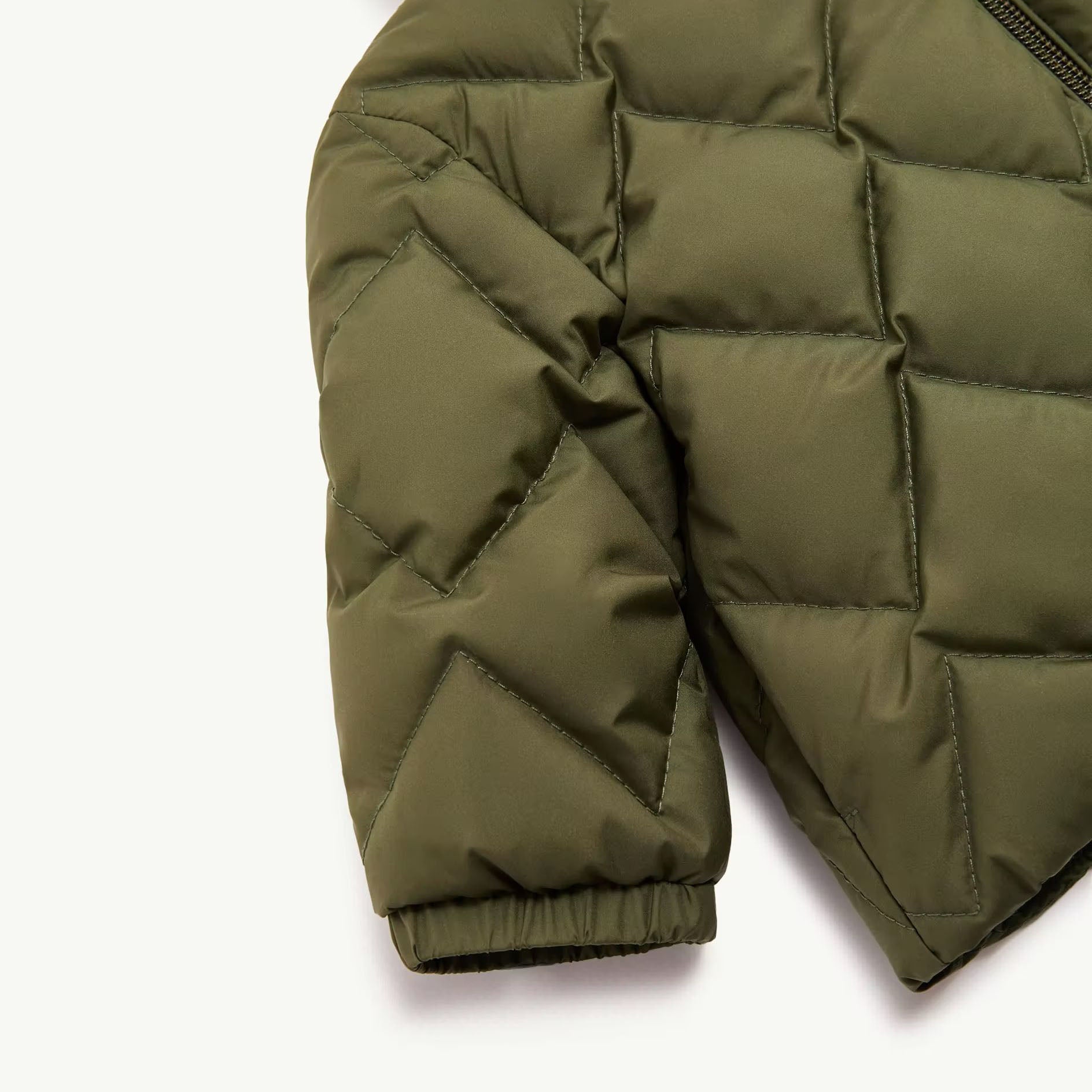 Baby Girls Dark Green "AVA" Padded Down Jacket