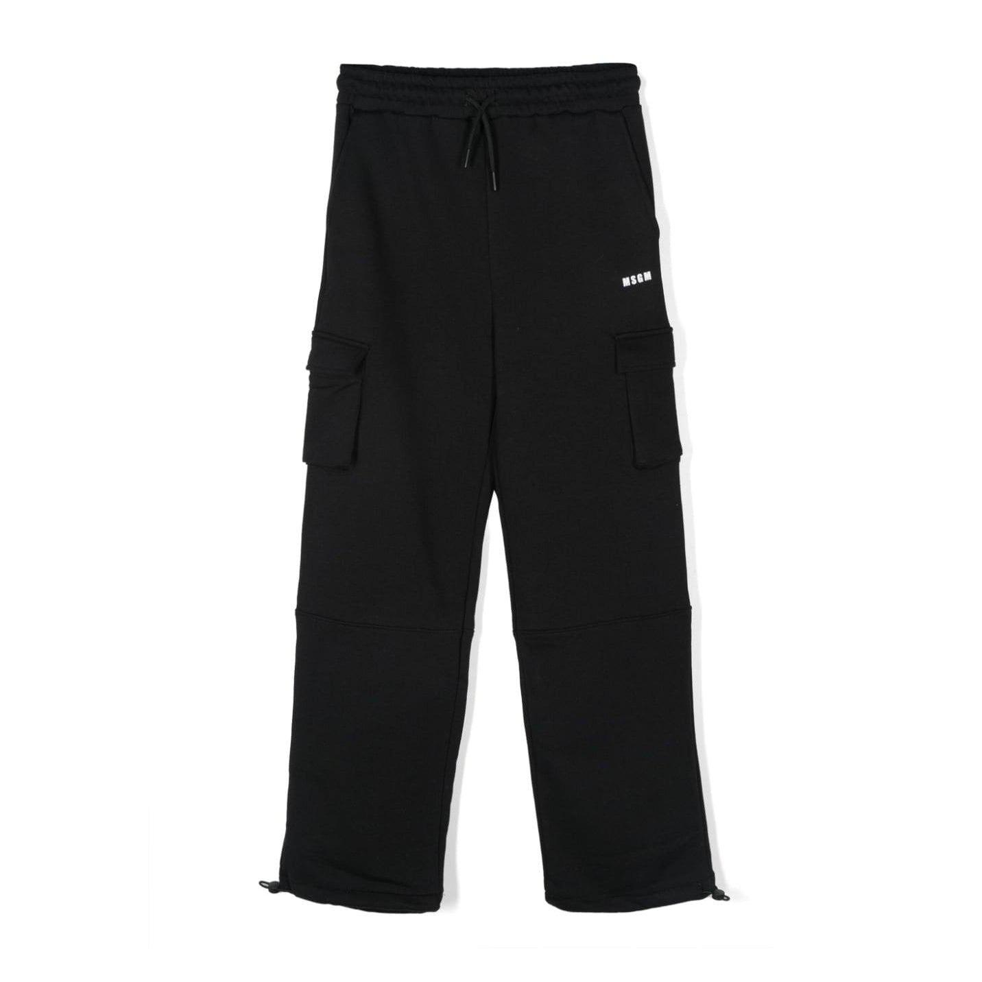 Boys & Girls Black Cotton Trousers