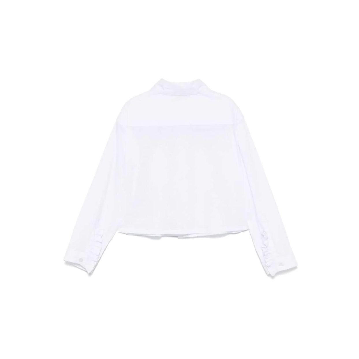 Girls White Cotton Shirt