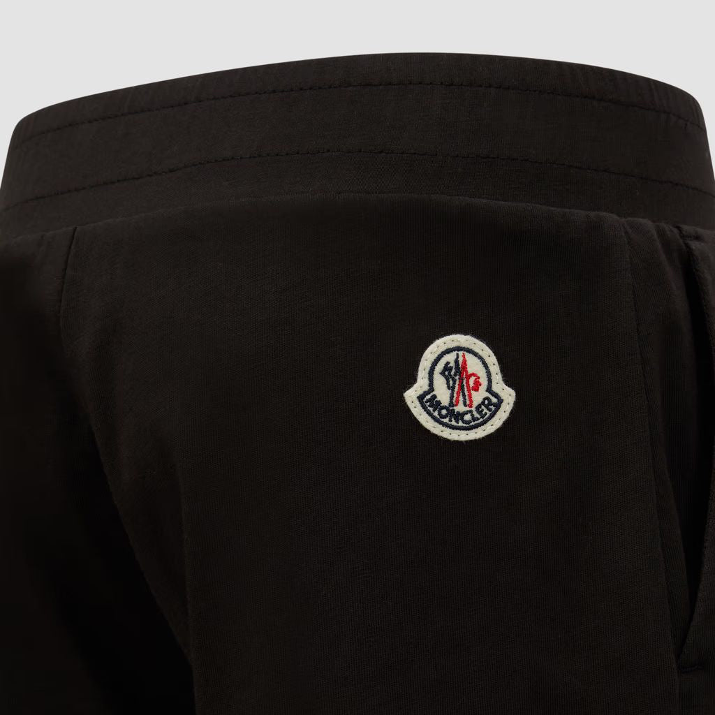 Boys Black Cotton Shorts