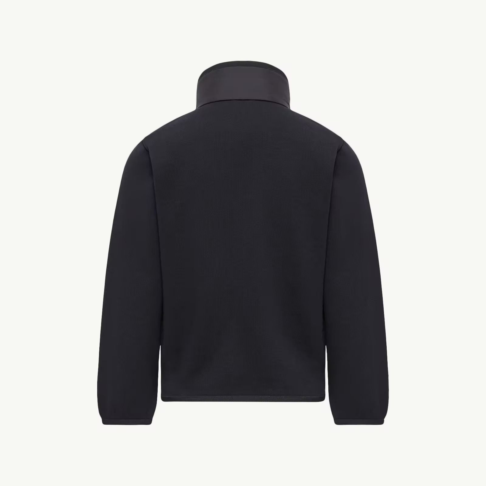 Boys Navy Cotton Zip-Up Top