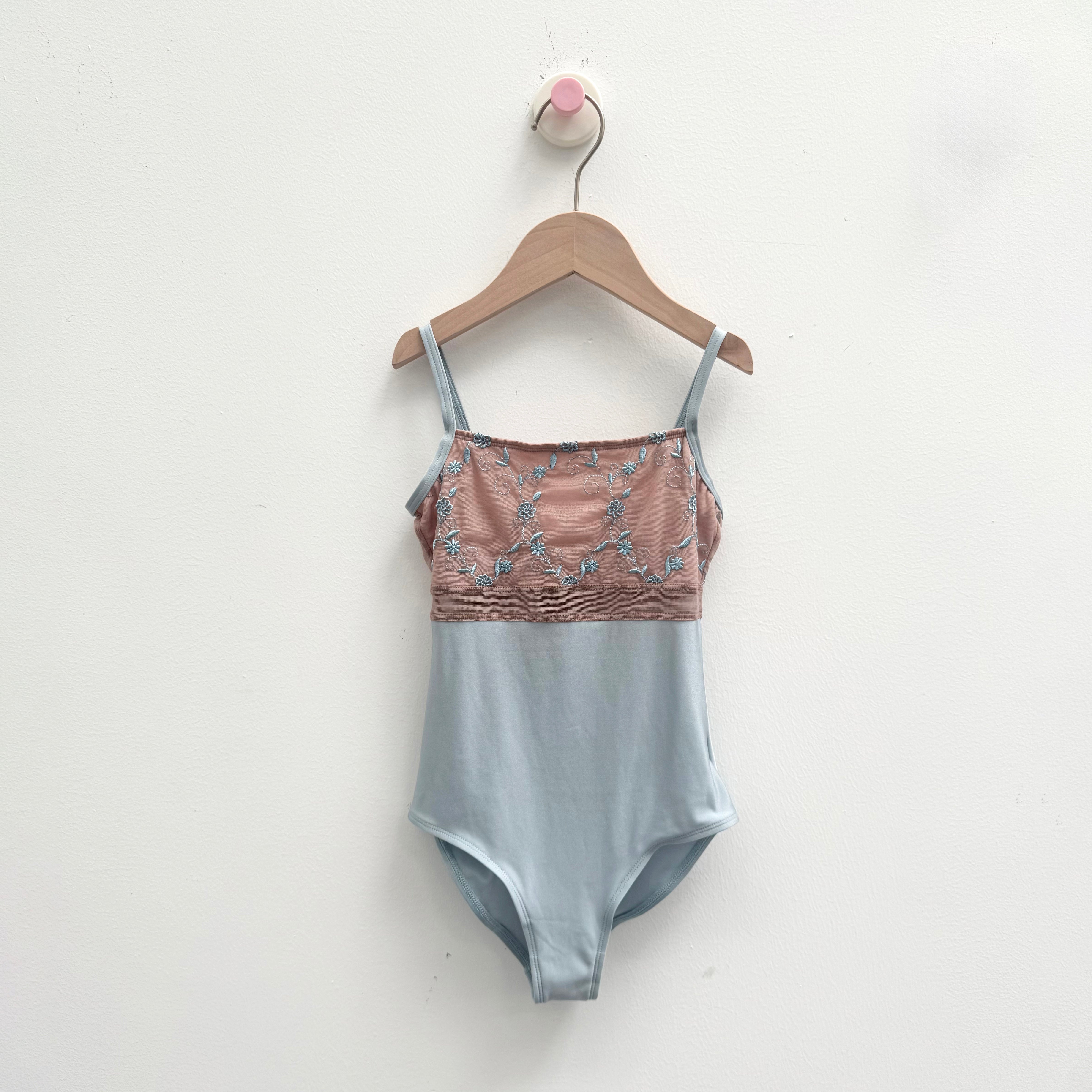 Girls Light Blue "BRIGID" Ballet Onesies(KC17038-C74/L76+L09+TRD27+TP14+L76)