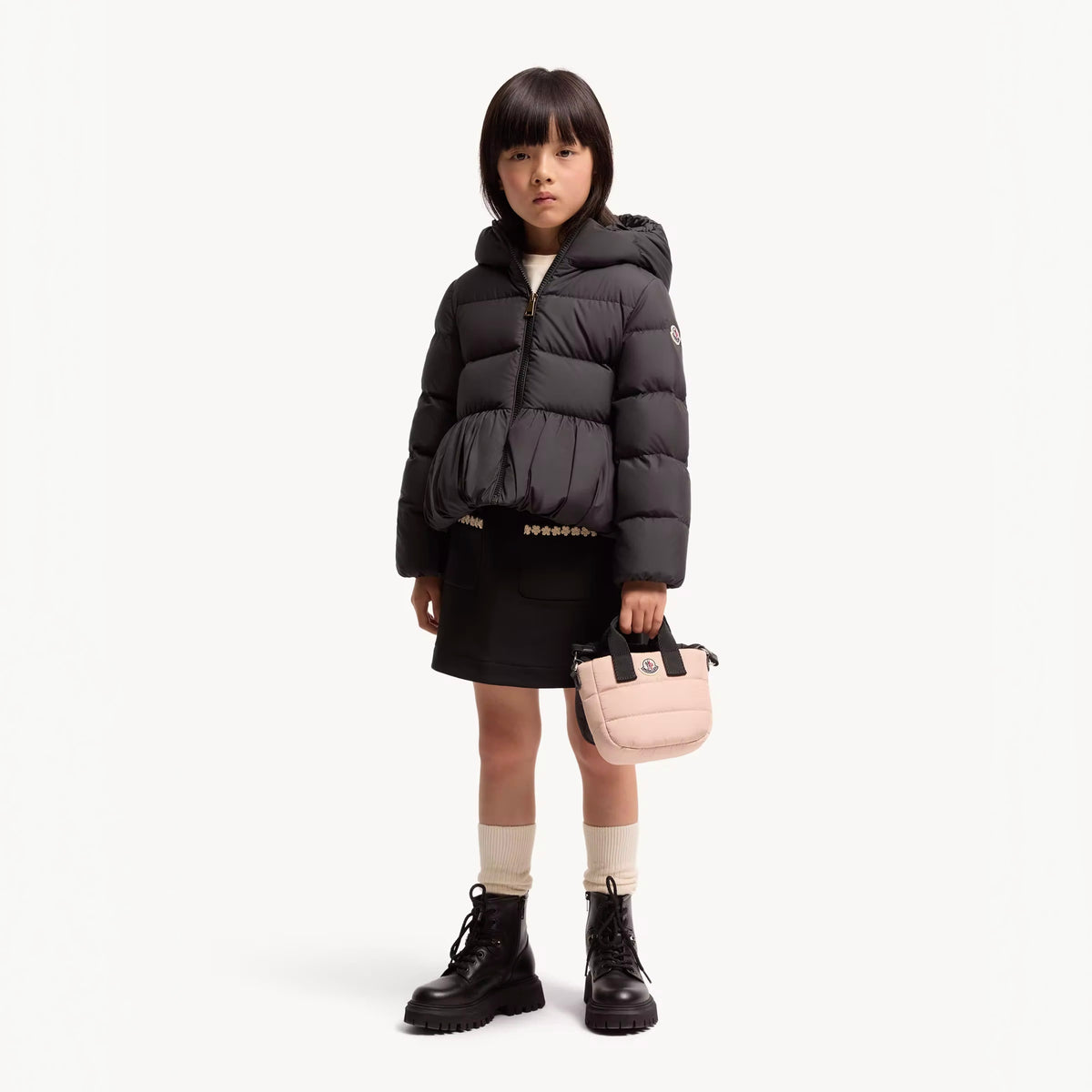 Girls Black "ELIZAVETA" Padded Down Jacket