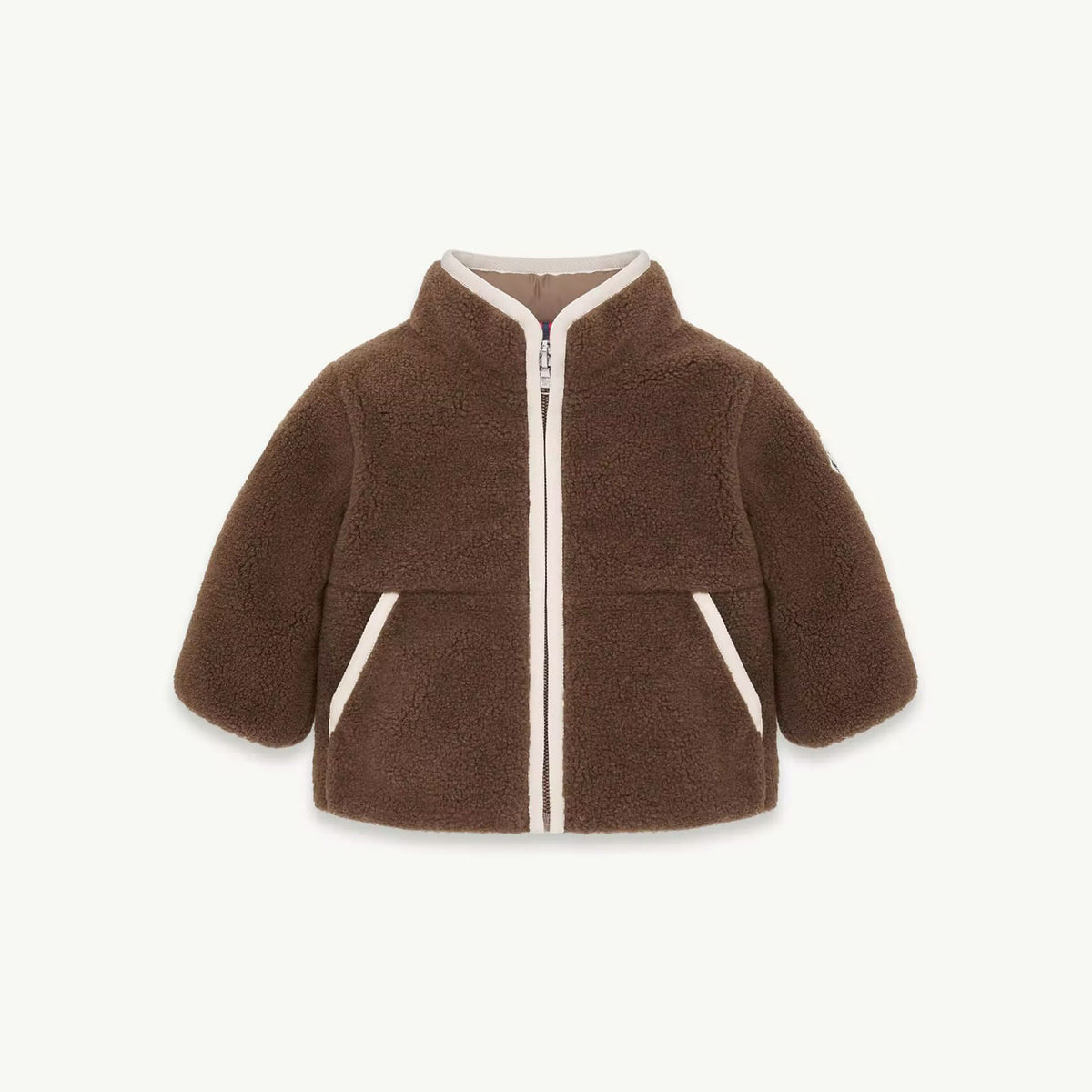 Haut bébé garçon matelassé marron en duvet