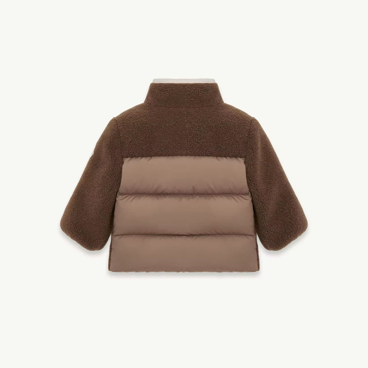 Haut bébé garçon matelassé marron en duvet