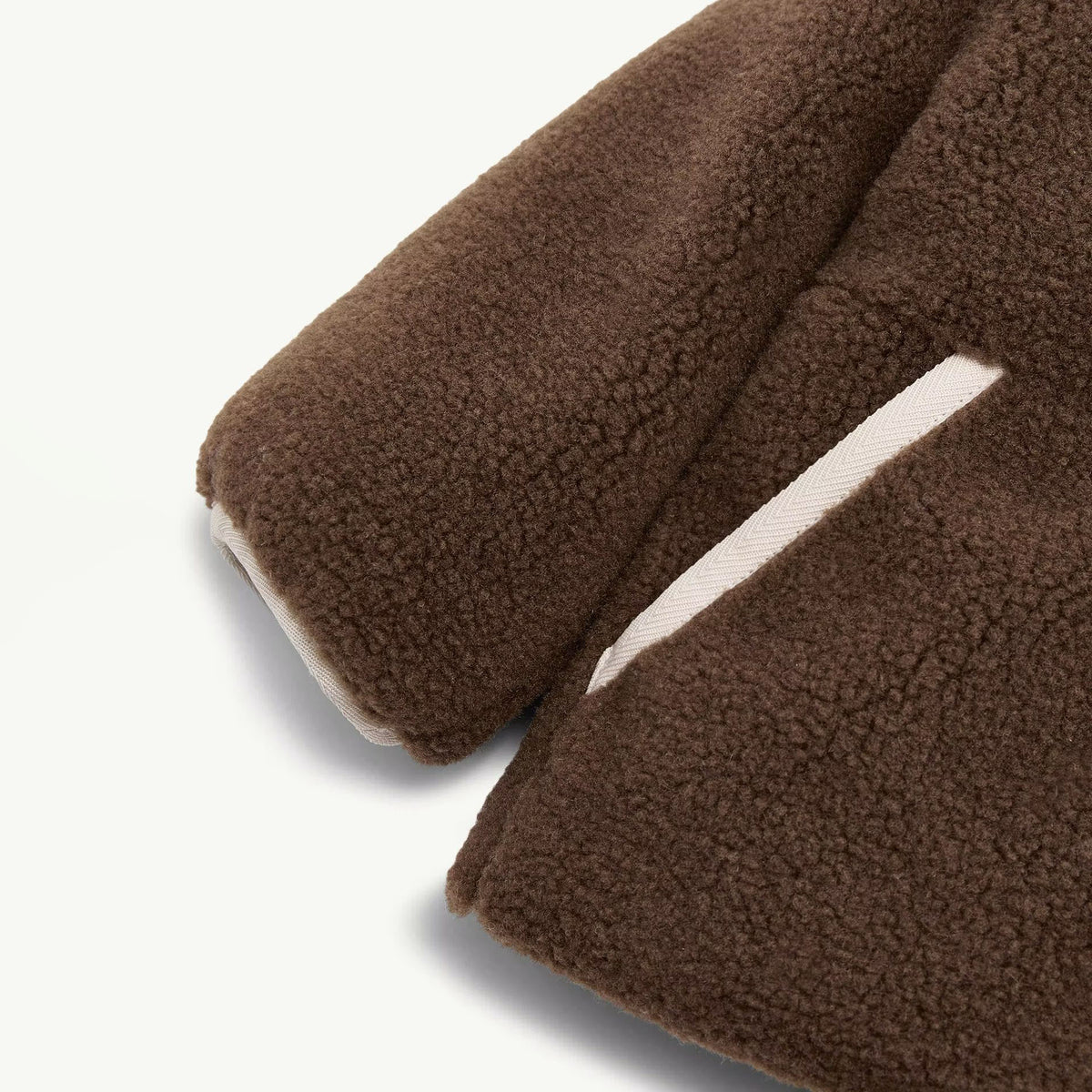 Haut bébé garçon matelassé marron en duvet