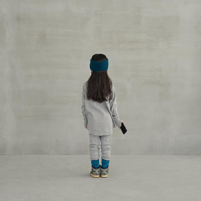 Boys & Girls Grey Cotton T-Shirt