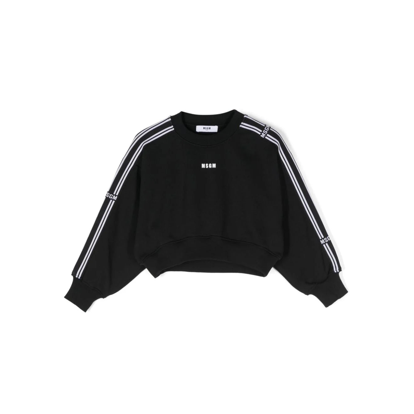 Girls Black Cotton Sweatshirt