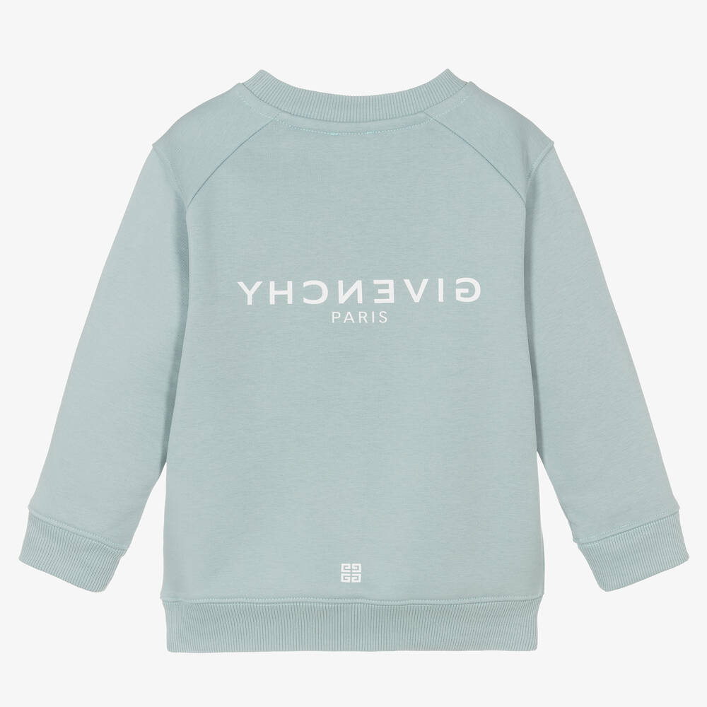 Boys Green Logo Sweatshirt
