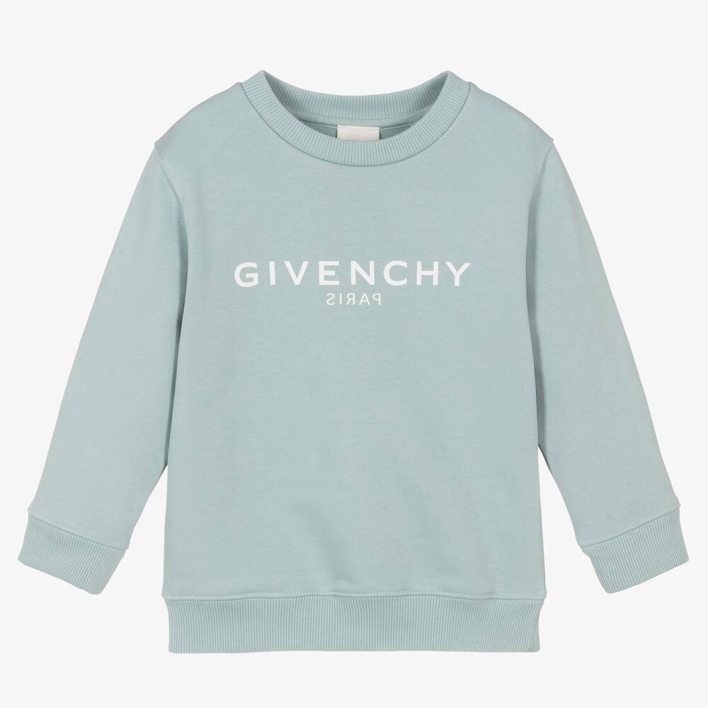 Boys Green Logo Sweatshirt