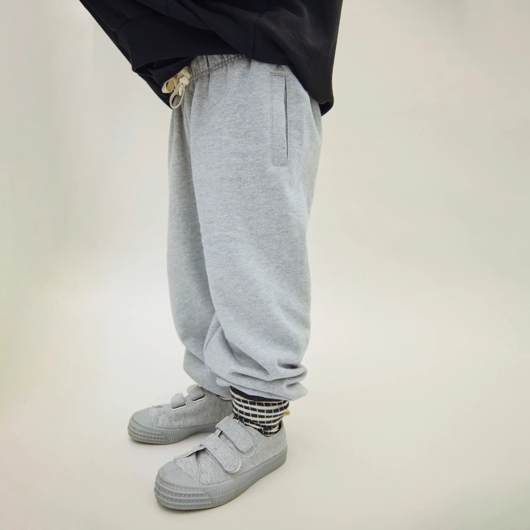 Boys & Girls Grey Cotton Trousers