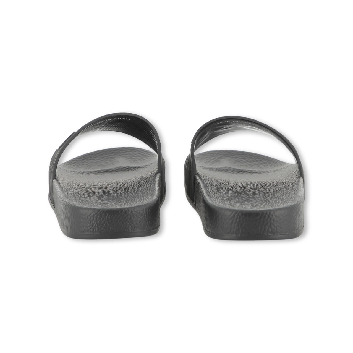 Boys Black Logo Slippers