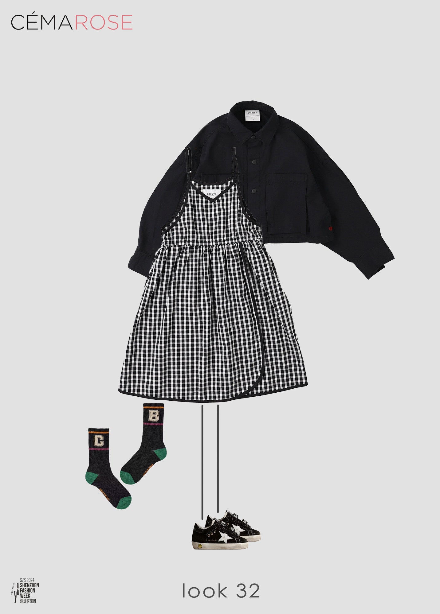 Boys & Girls Dark Grey Cotton Socks