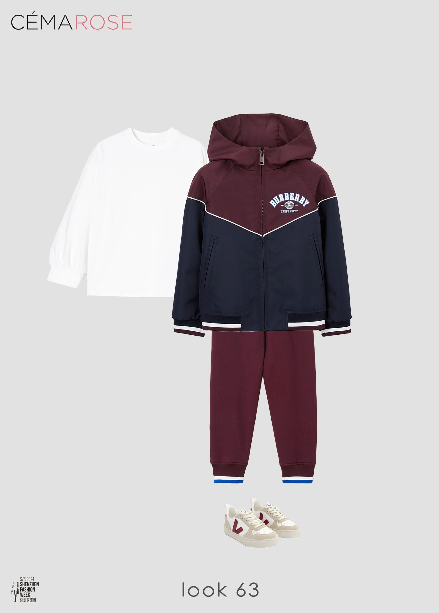 Boys & Girls White "SMALL V-10 L" Shoes