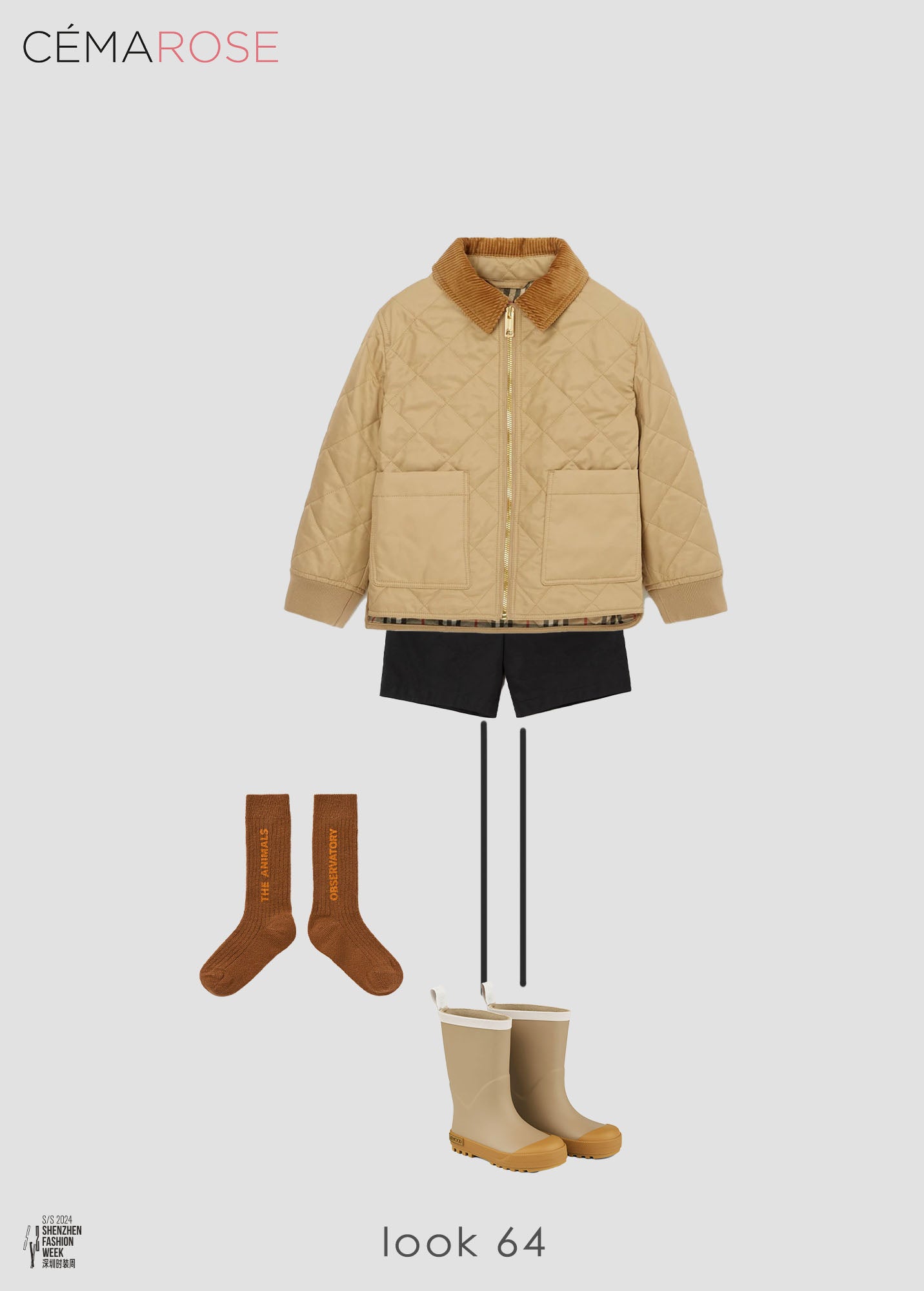 Boys & Girls Brown Wool Socks
