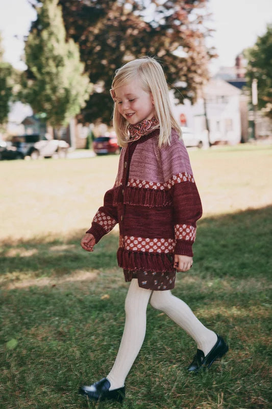 Boys & Girls Pink Tassel Wool Jacket