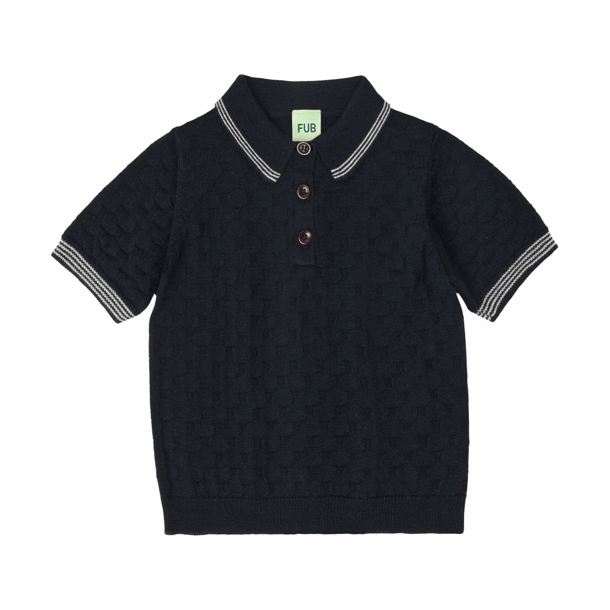 Boys & Girls Dark Navy Wool Polo Shirt