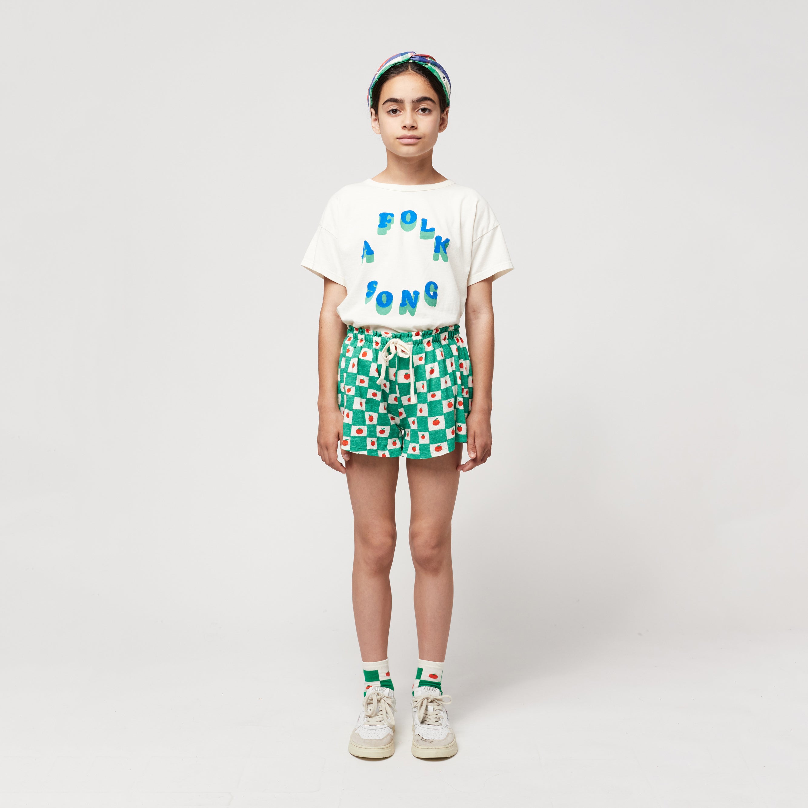 Boys & Girls White Logo Cotton T-Shirt