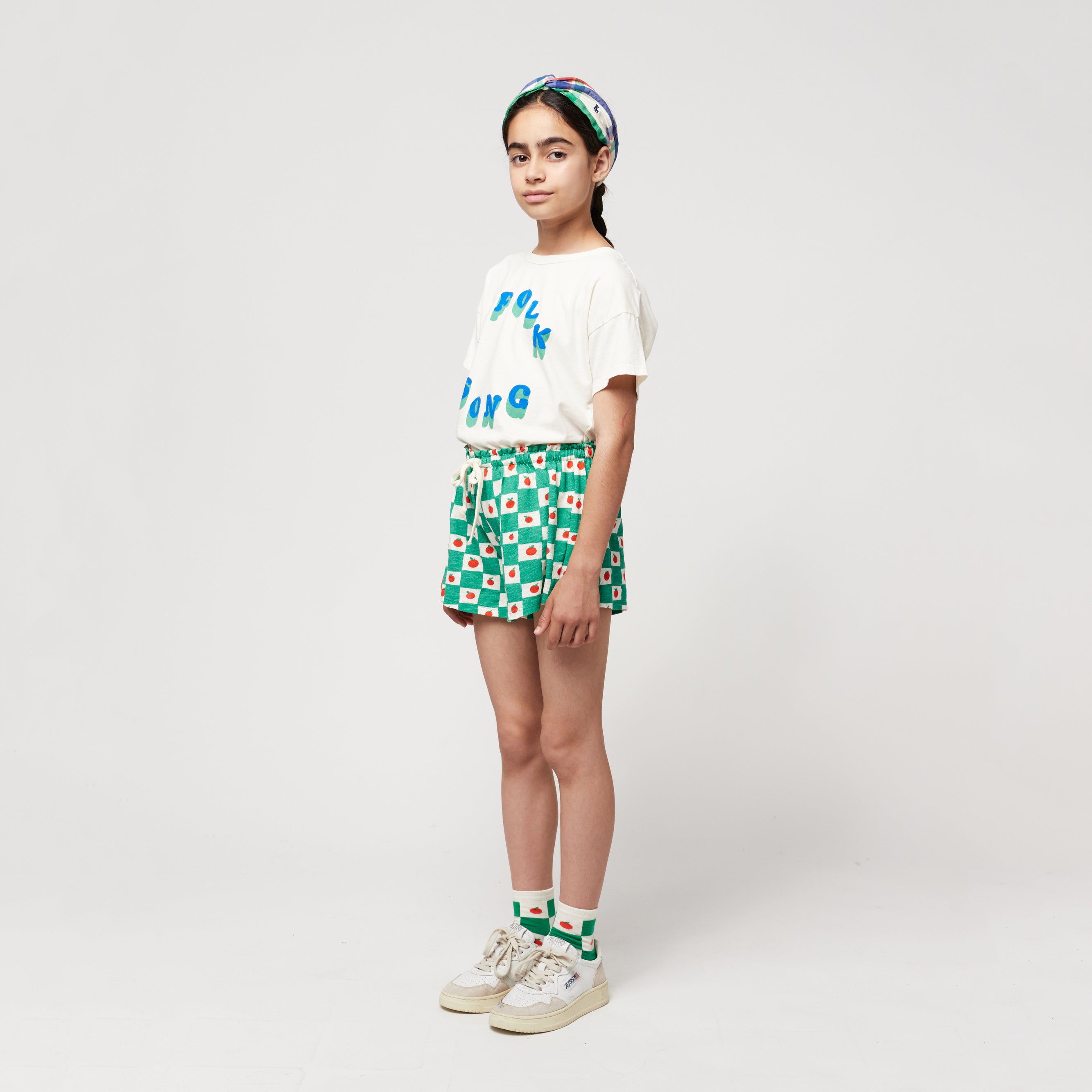 Boys & Girls White Logo Cotton T-Shirt