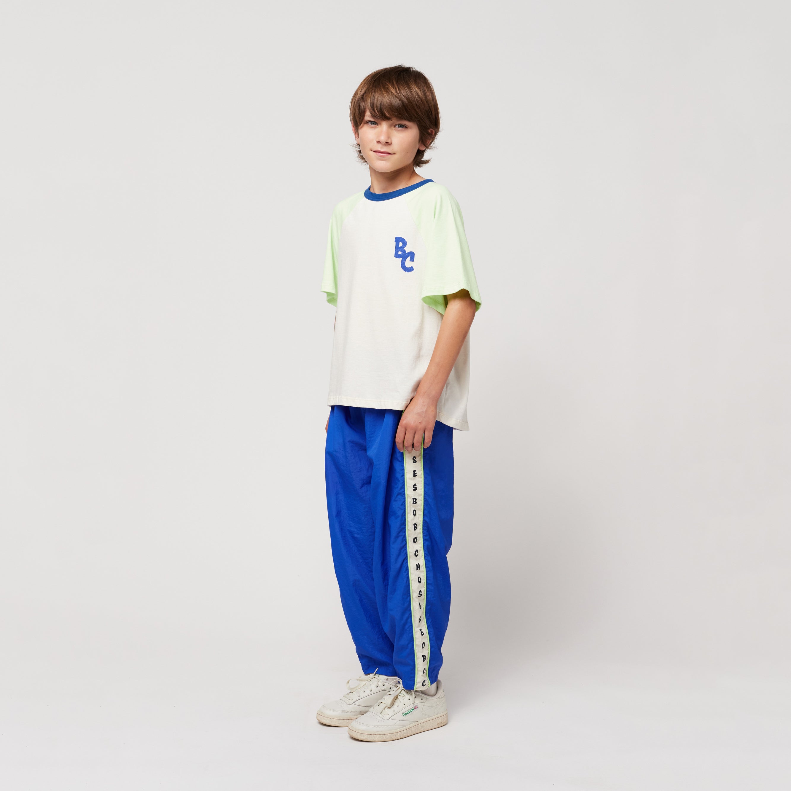 Boys & Girls Green Logo Cotton T-Shirt