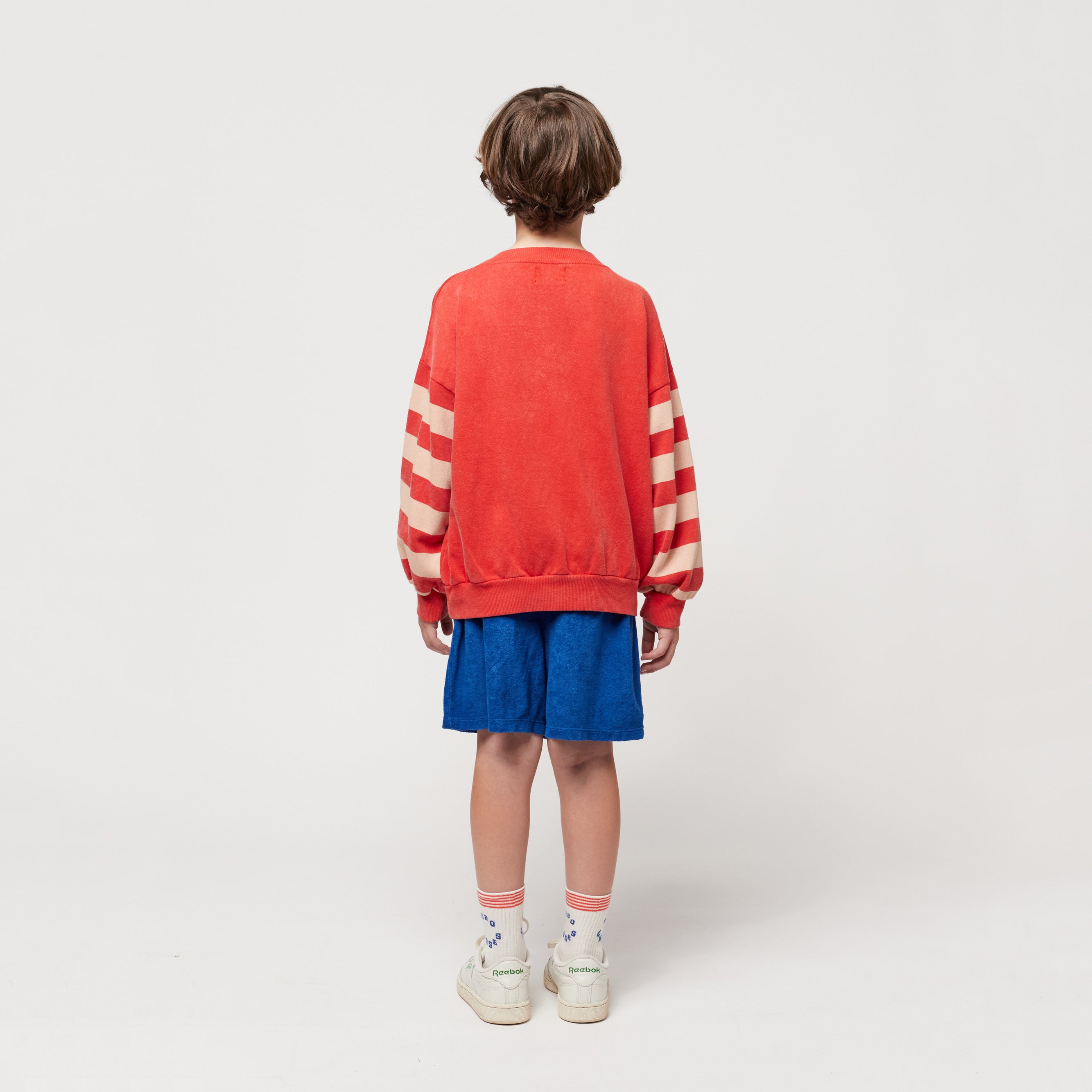Boys & Girls Red Logo Cotton Sweatshirt