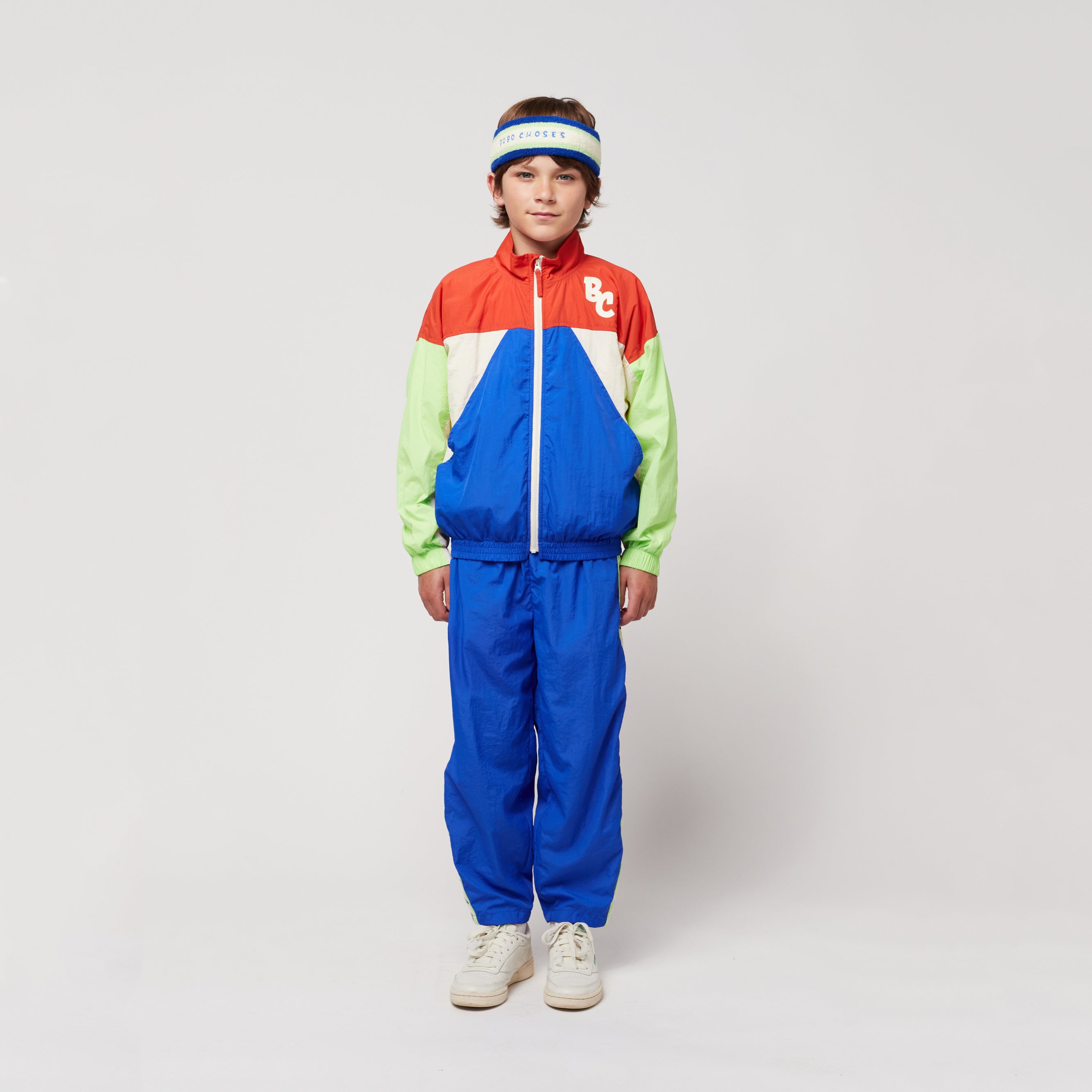 Boys Blue Logo Zip-Up Jacket