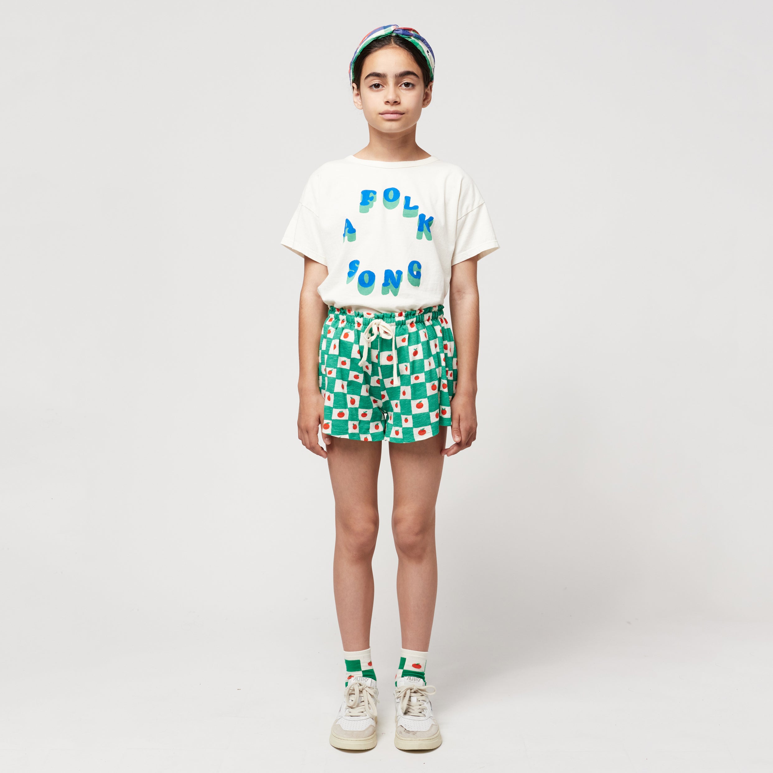 Boys & Girls Green Cotton Shorts