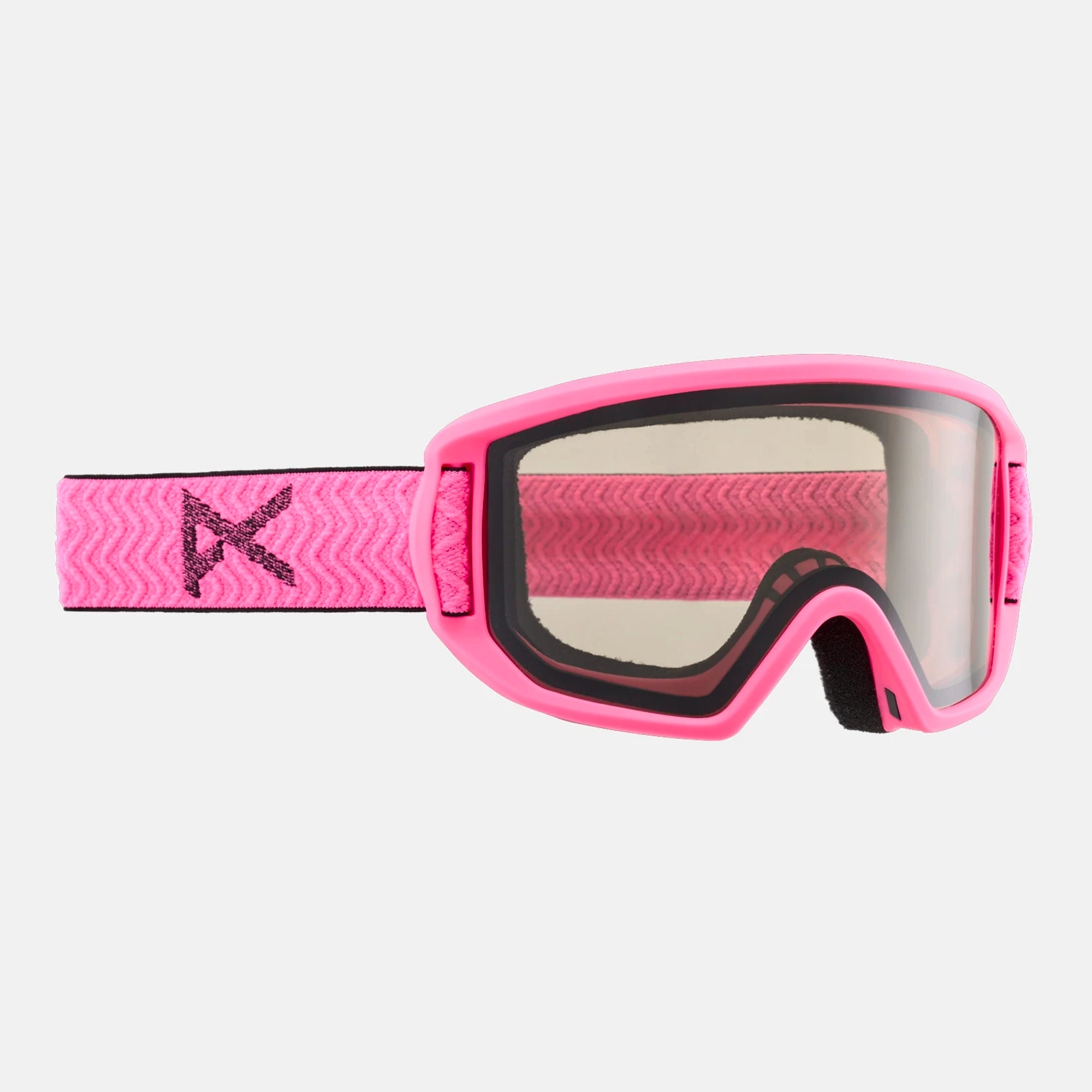 Boys & Girls Pink Ski Goggle & Face Mask Set(Anon Relapse Jr柱面镜)