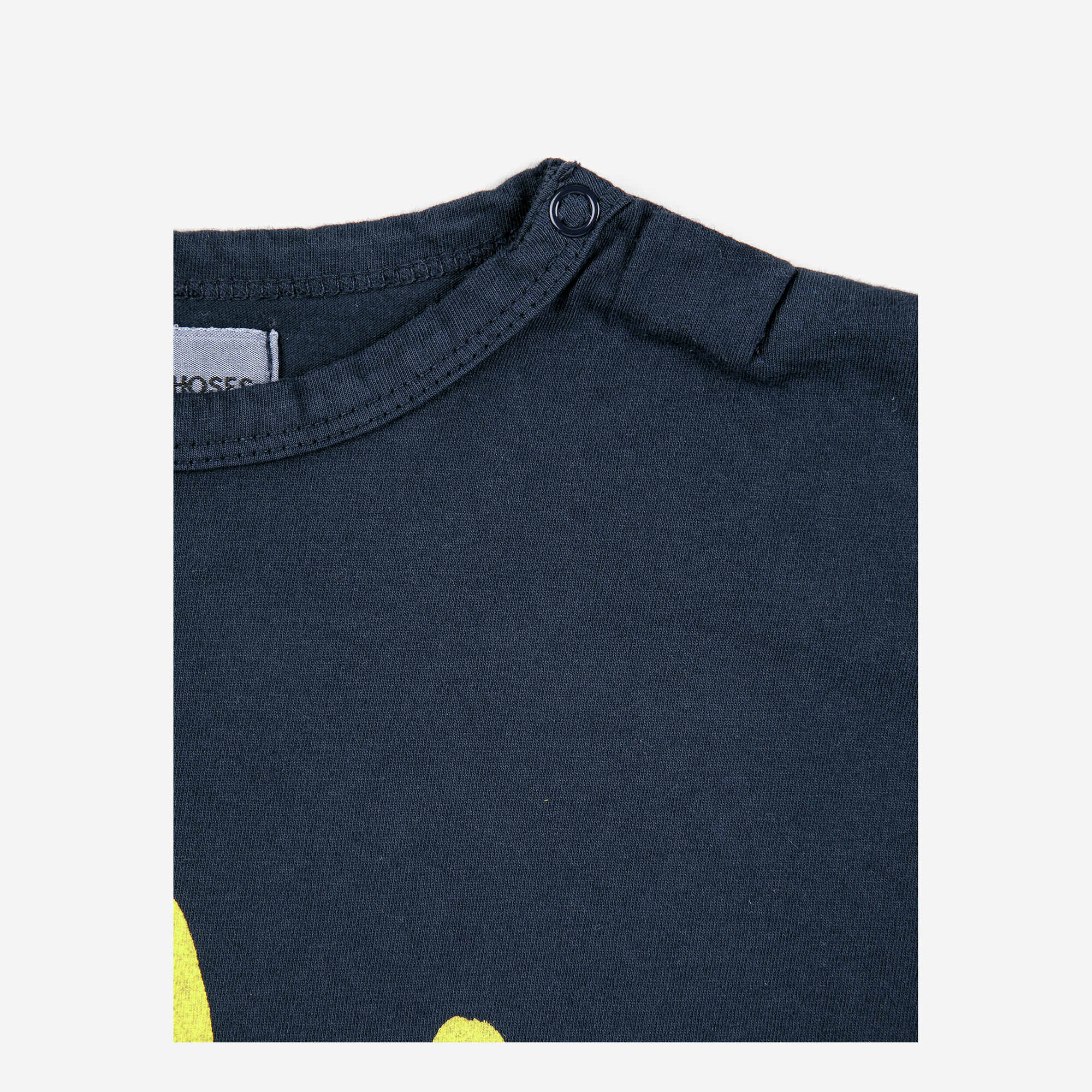 Baby Boys & Girls Navy Printed Cotton T-Shirt