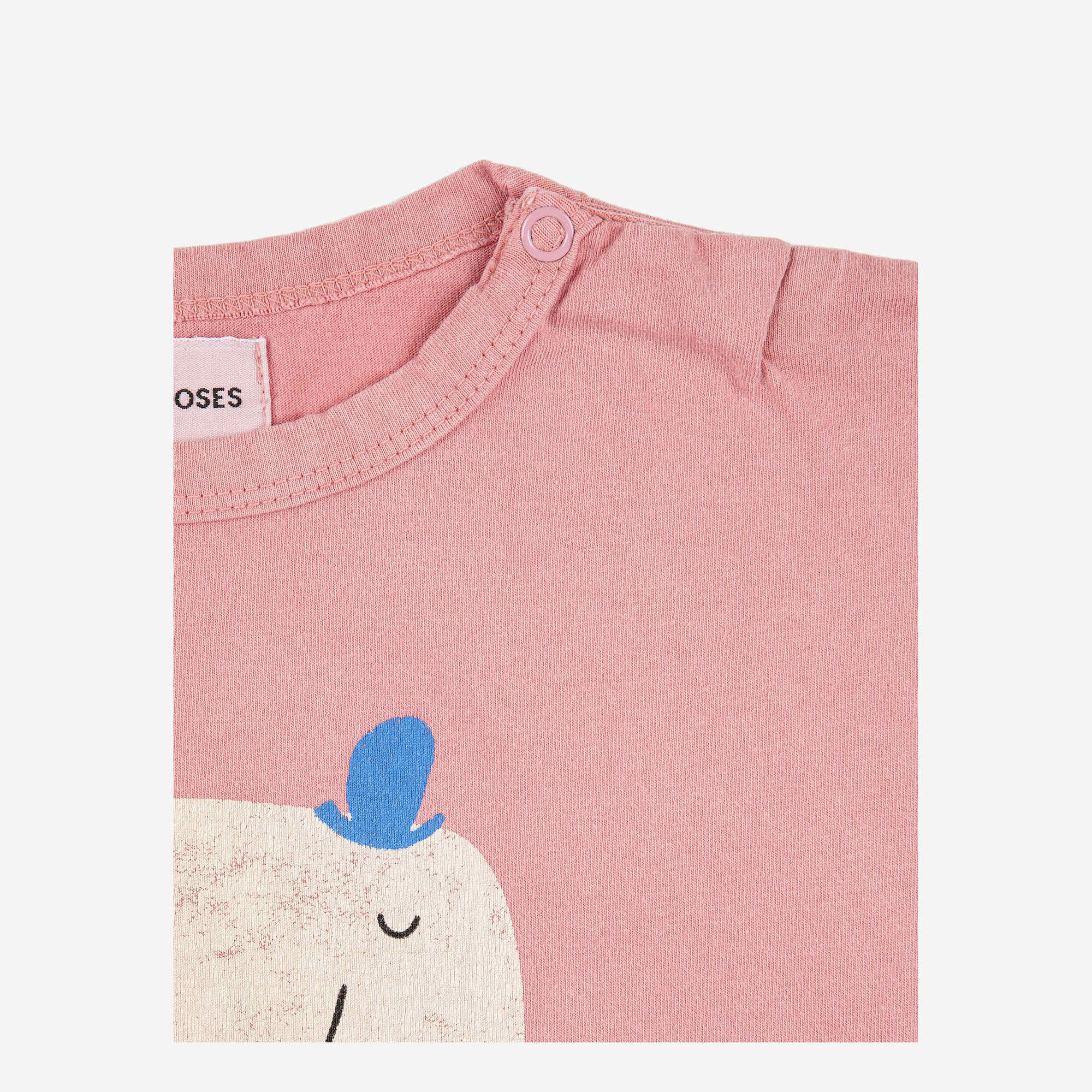 Baby Boys & Girls Pink Printed Cotton T-Shirt