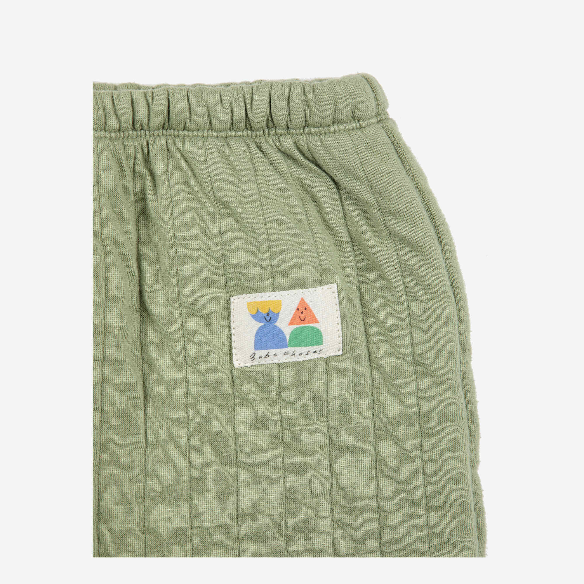 Baby Boys & Girls Light Green Cotton Trousers