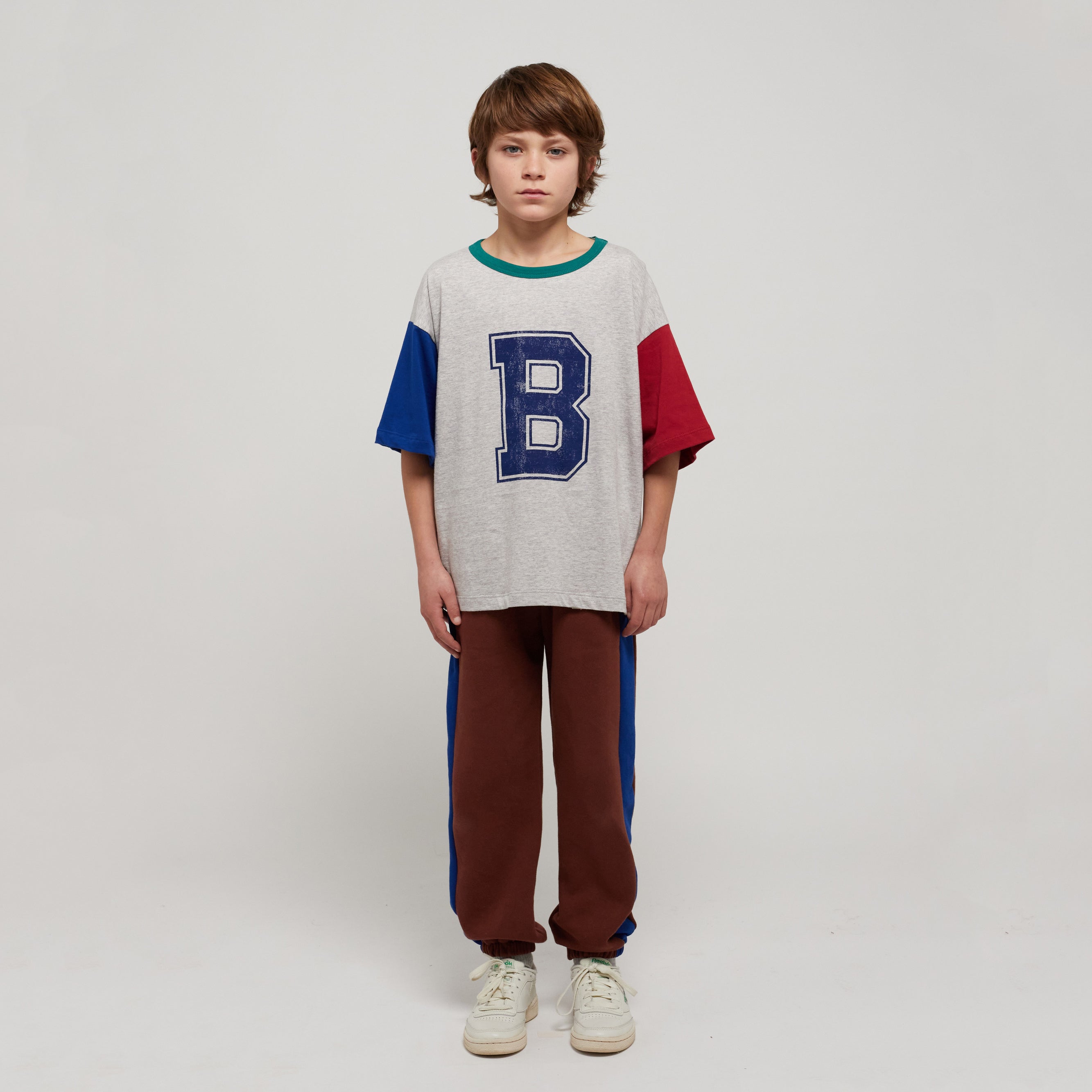 Boys & Girls Grey Logo Cotton T-Shirt