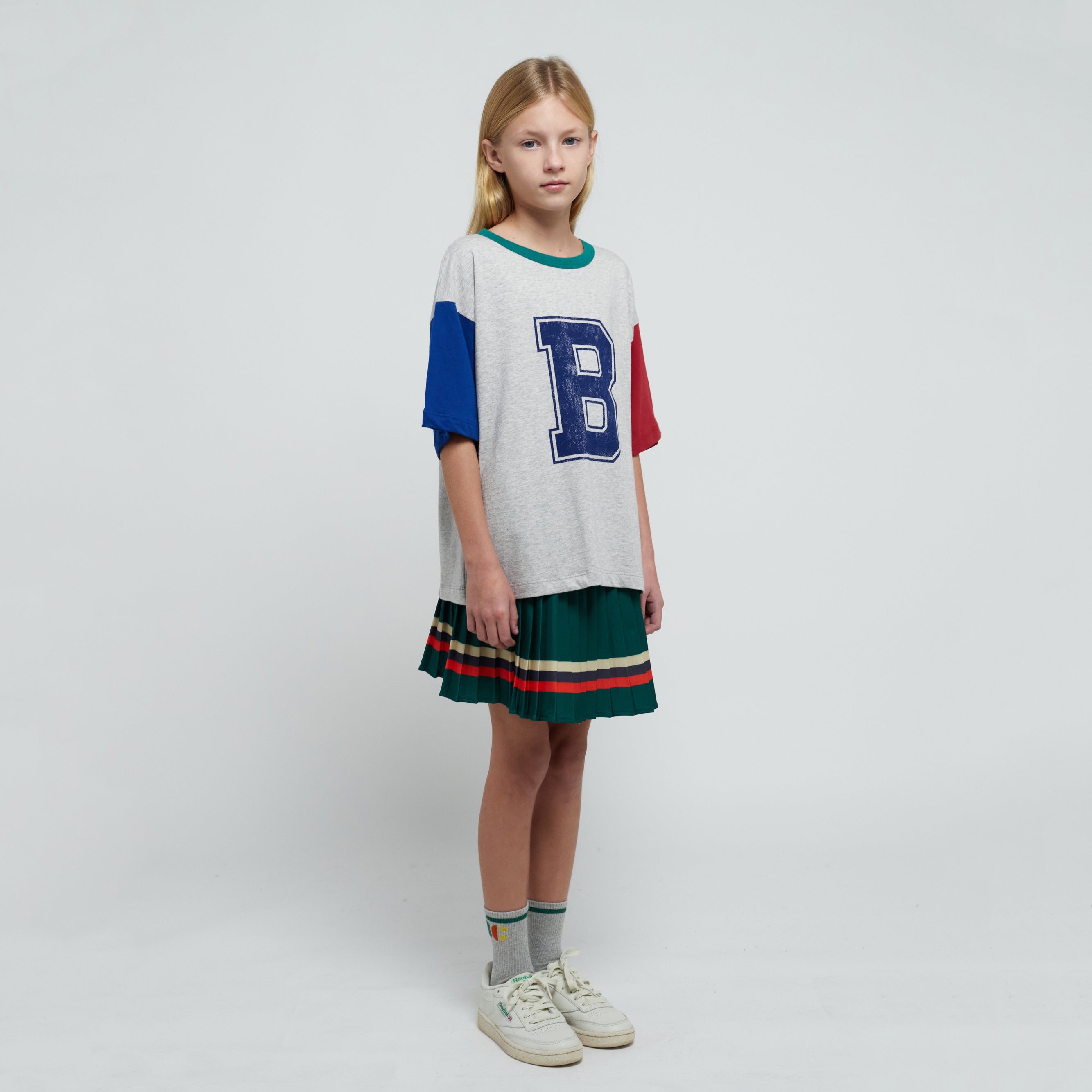 Boys & Girls Grey Logo Cotton T-Shirt