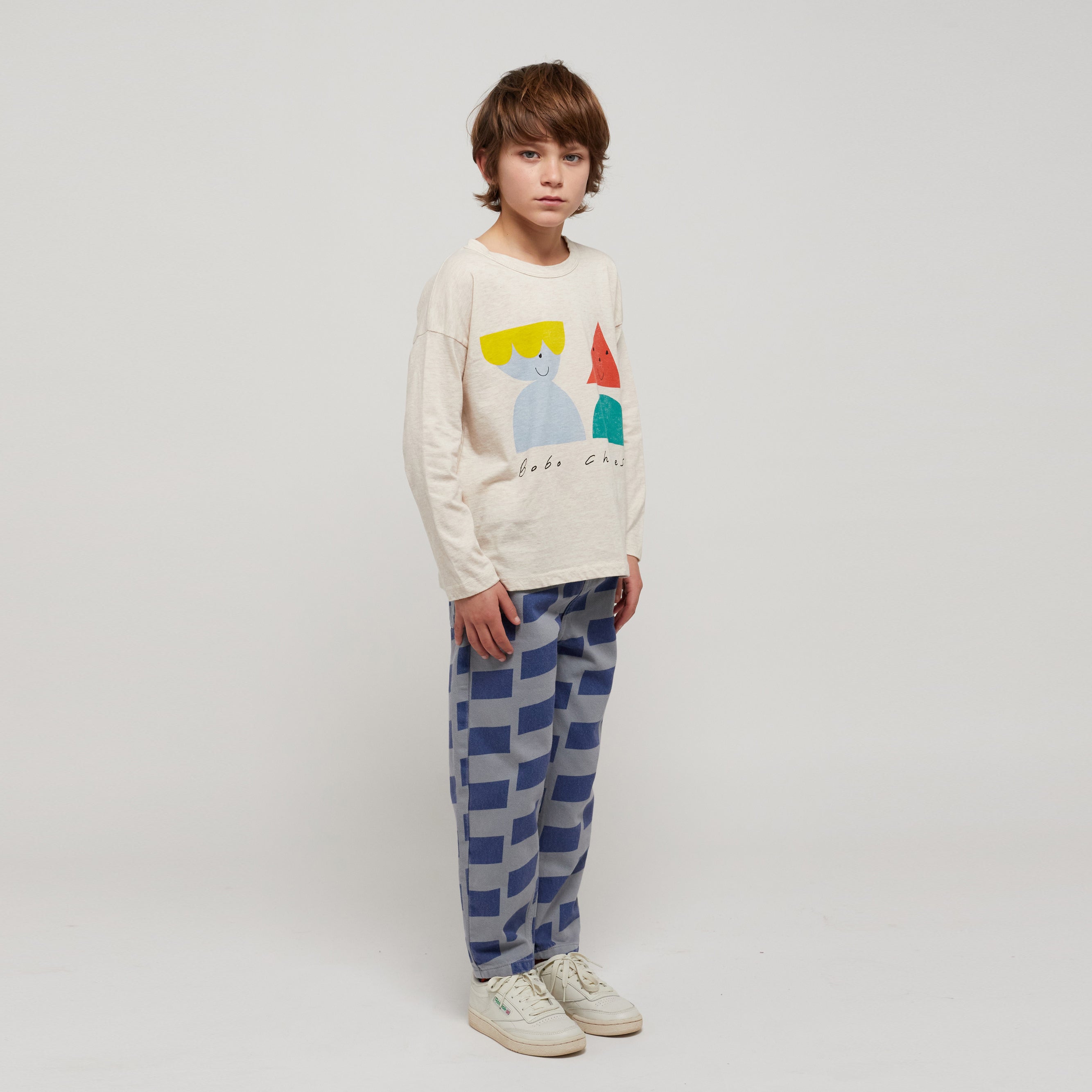 Boys & Girls Beige Printed Cotton T-Shirt